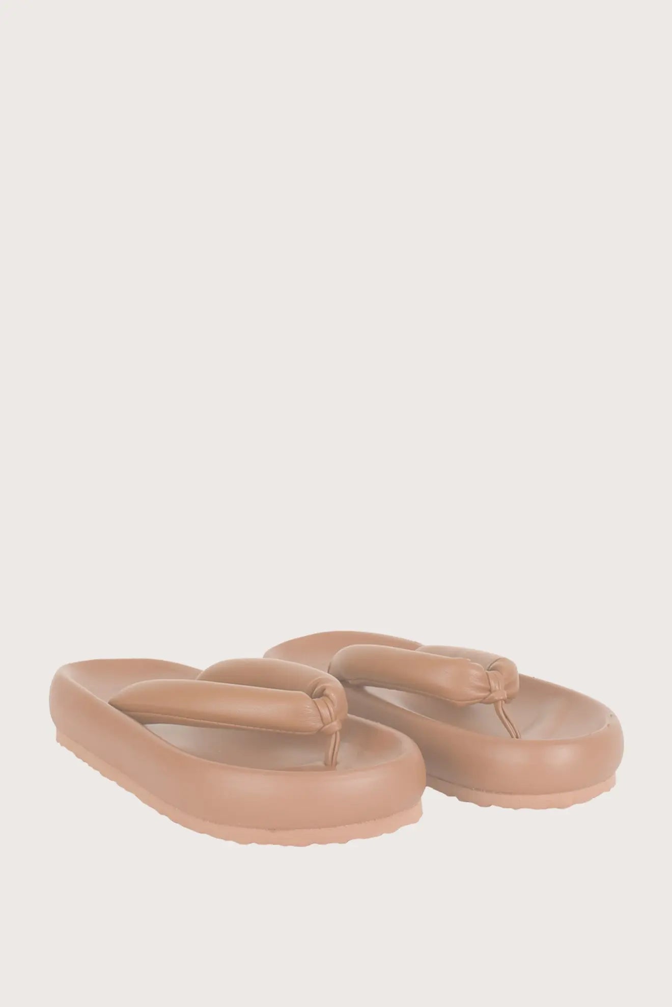 ◆PAES◆ Square Panel Sandal Brown Men's Zensole™ Kinderz Poplar