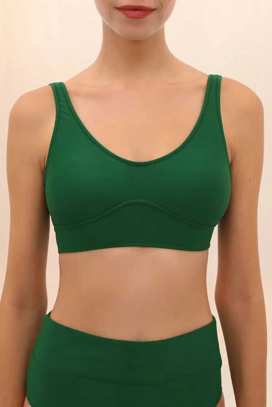 TOP CON FAJA CARVICO  VERDE Zingara