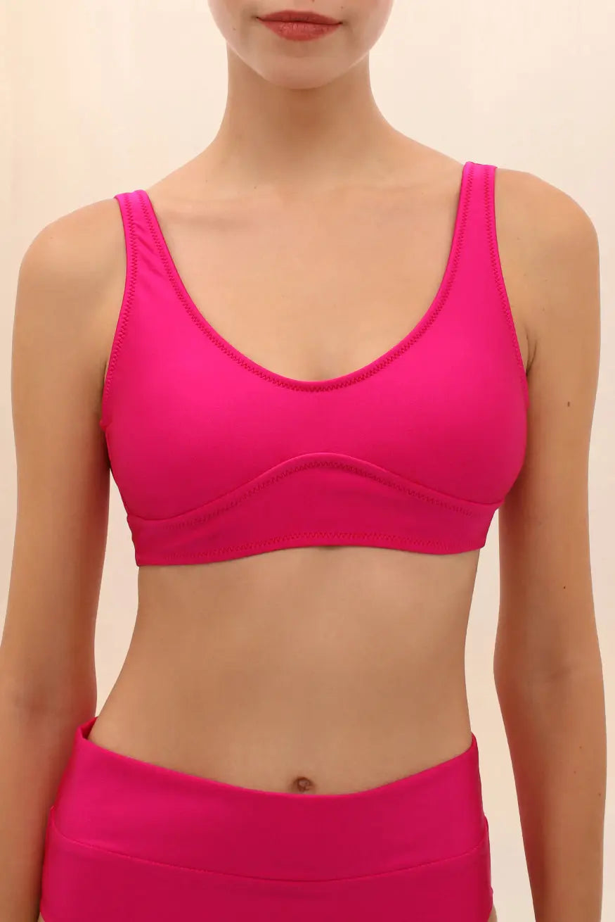 TOP CON FAJA CARVICO ROSA Zingara