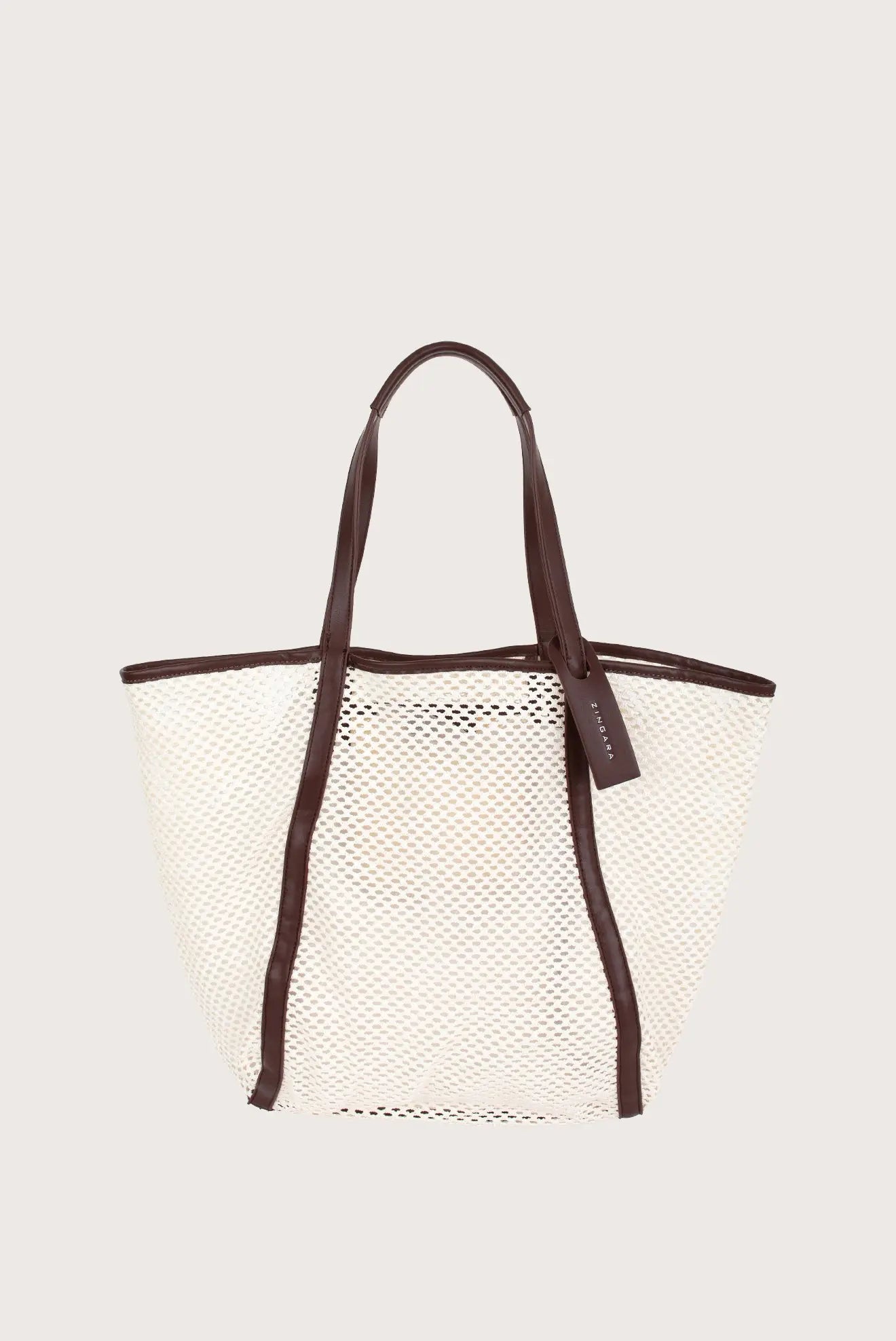 BOLSA MESH TOTE MARRÓN Zingara