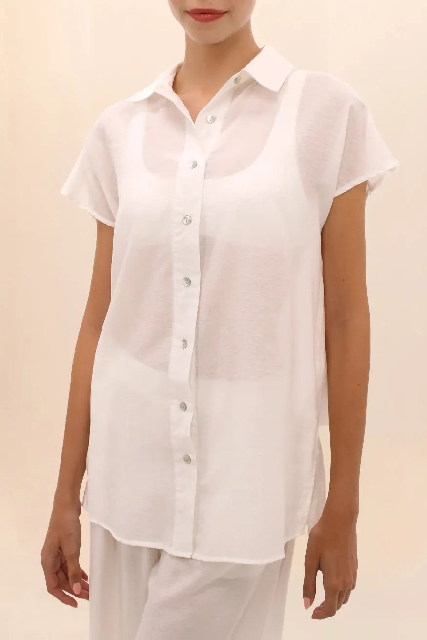 CAMISA WIDE OFF-WHITE Zingara