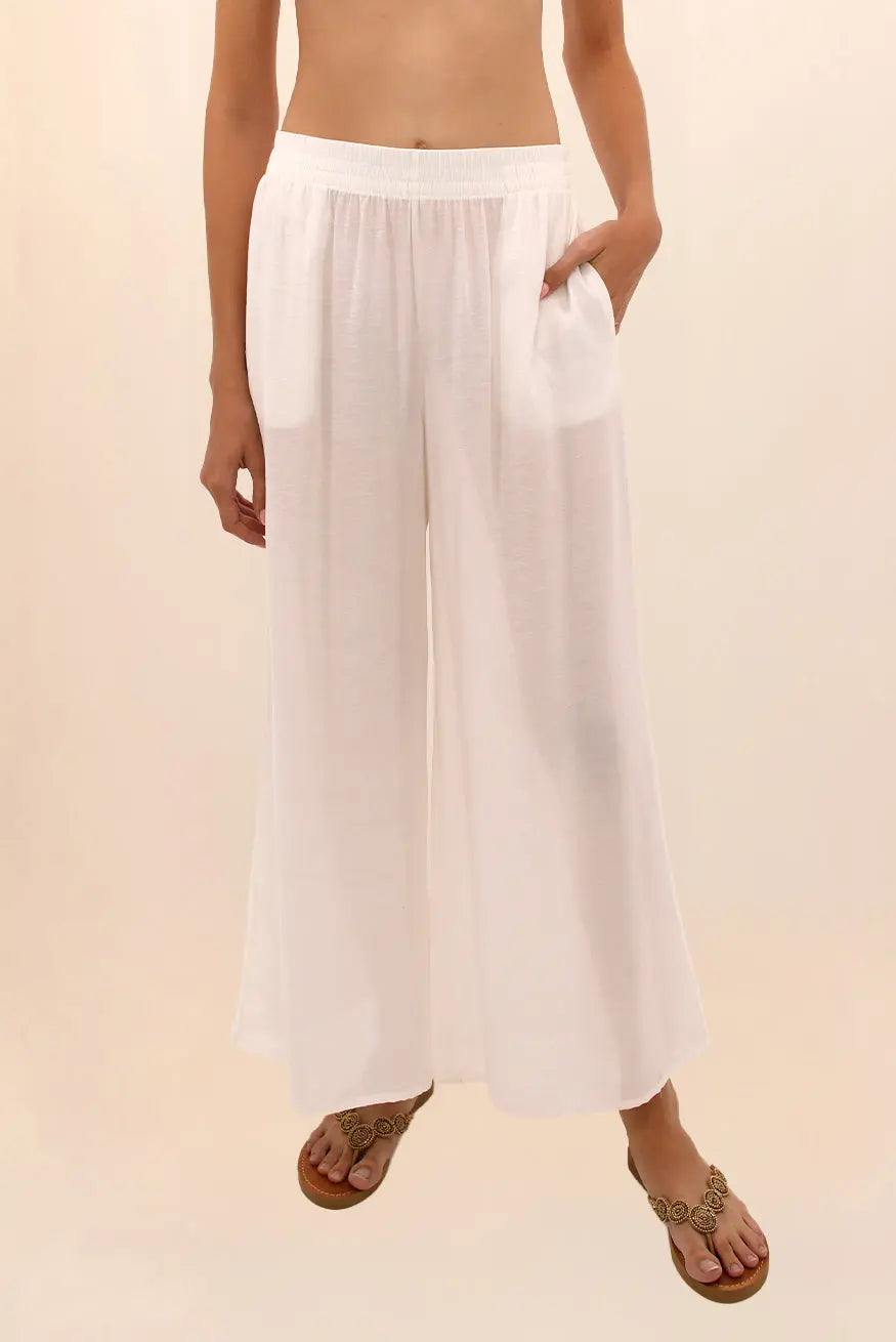 PANTALÓN WIDE OFF-WHITE Zingara