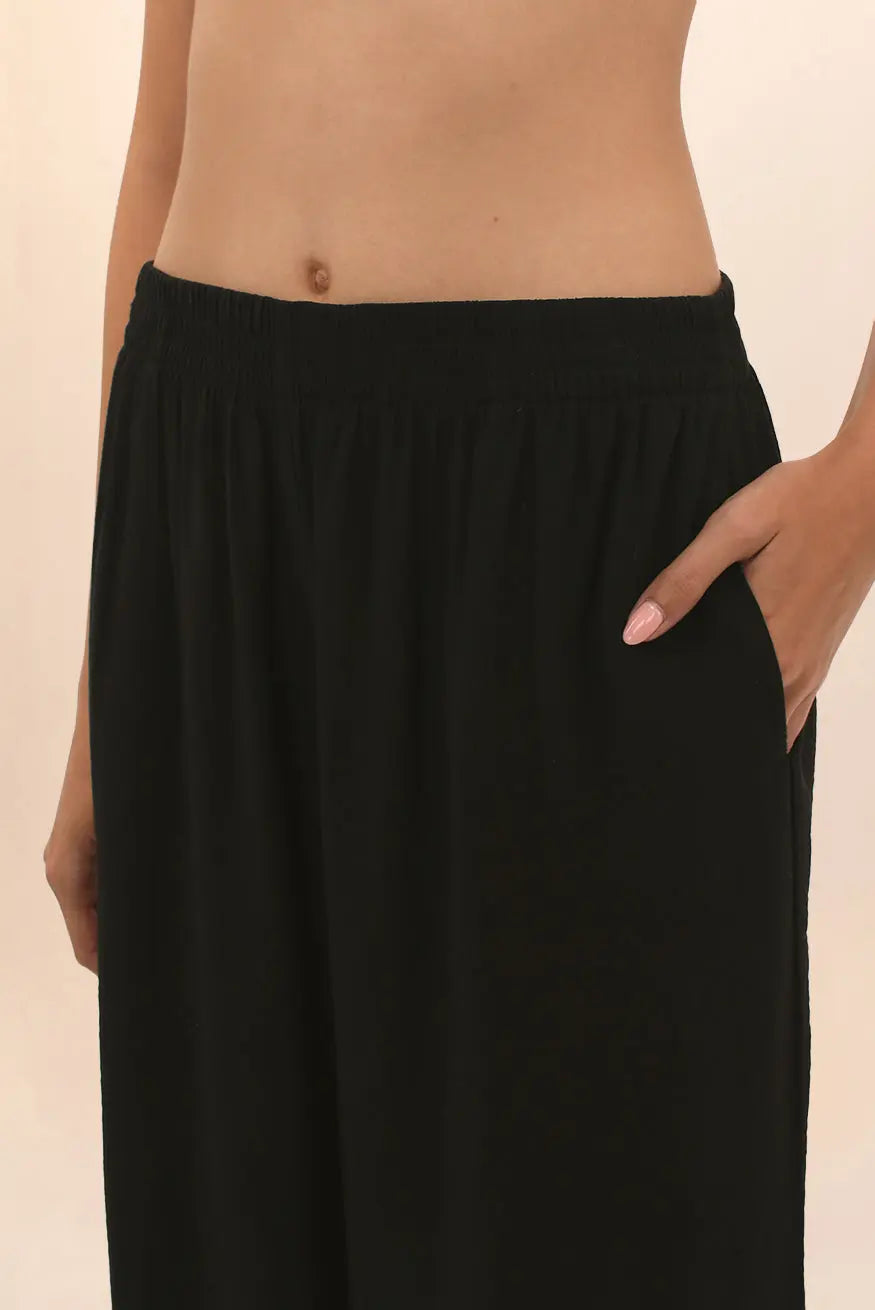 PANTALÓN WIDE NEGRO Zingara