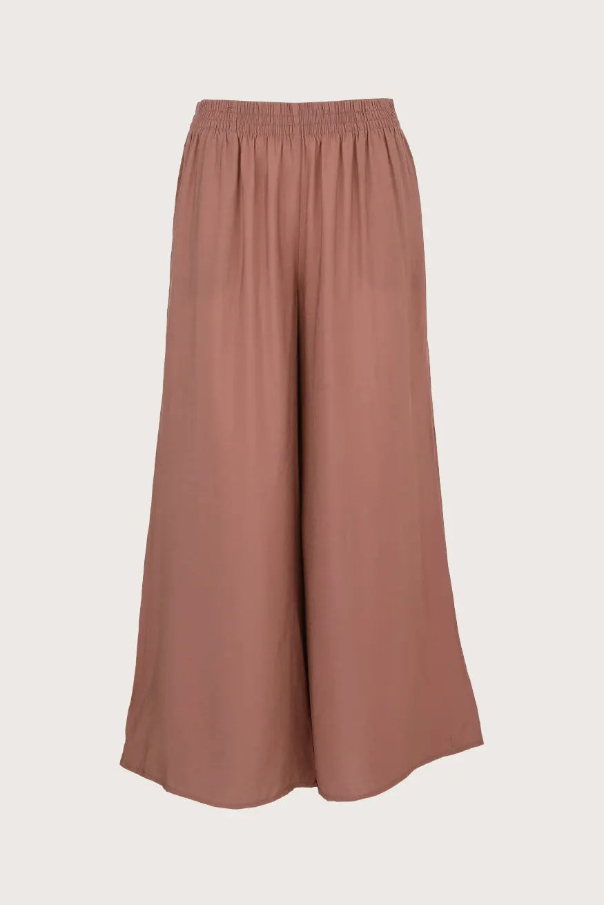 Rose Gold Wide Pants | Romantic and Sophisticated Elegance