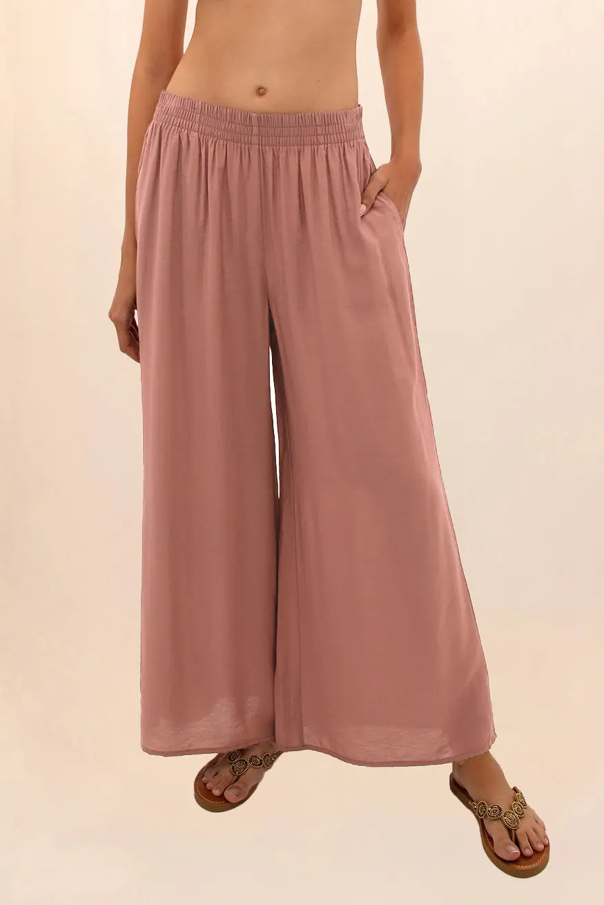 PANTALÓN WIDE ORO ROSA Zingara