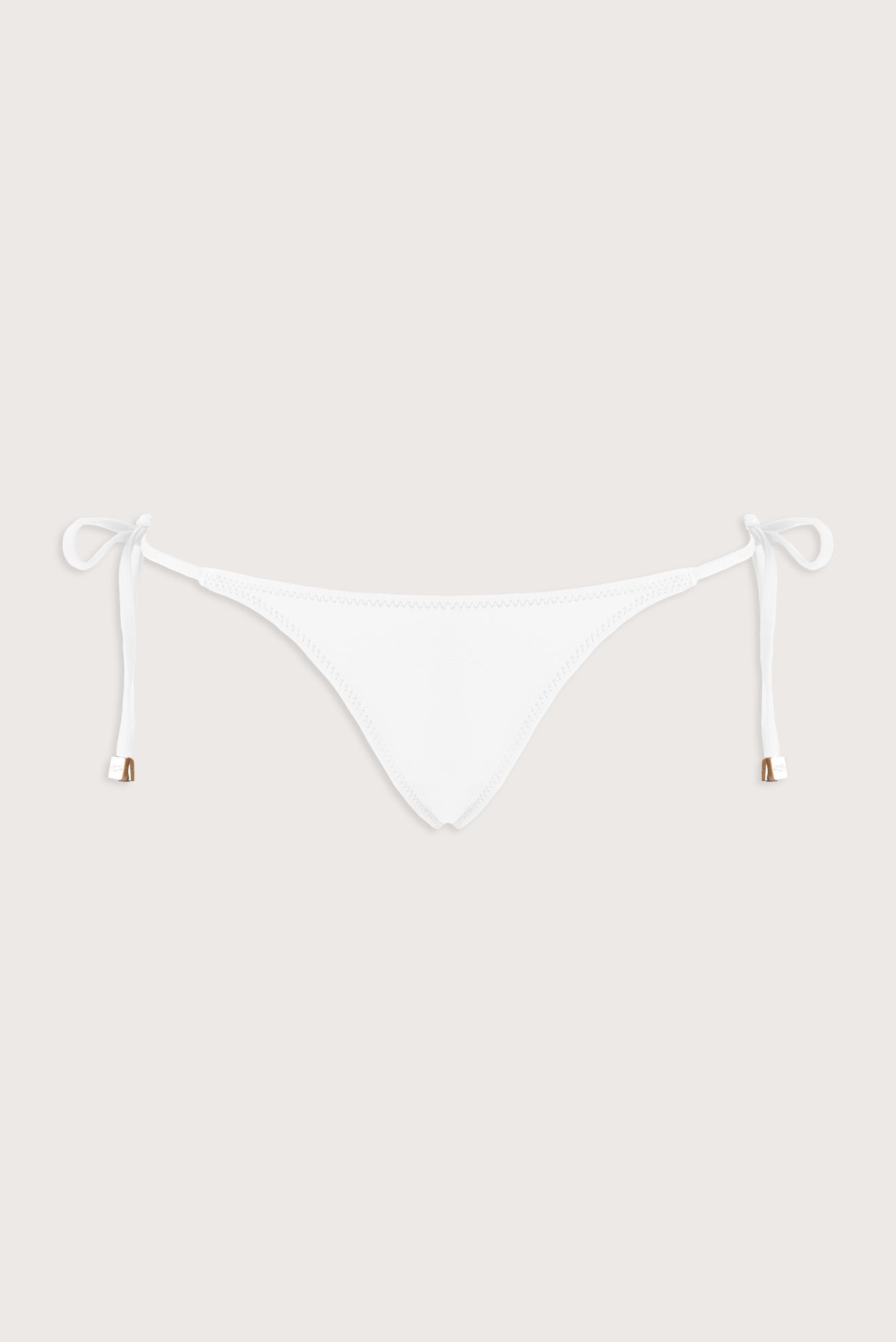 White Beads String Bottom