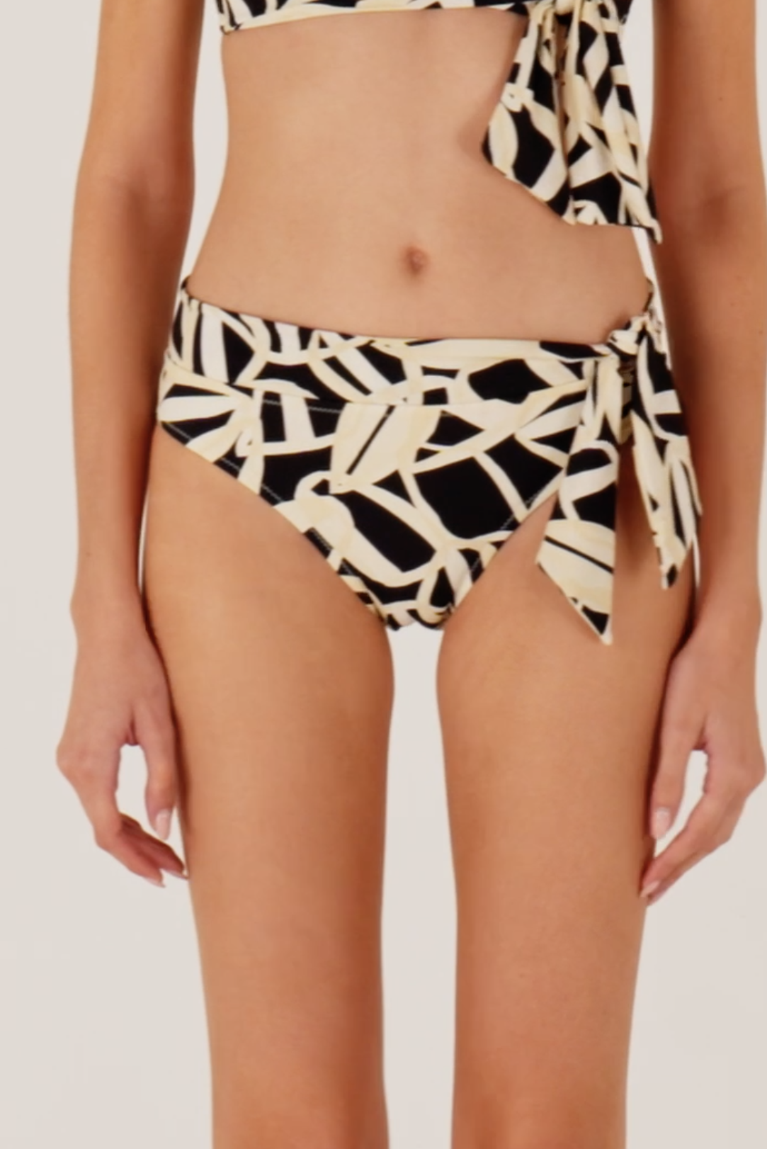 Toulouse Tied High-Waist Bikini Bottom