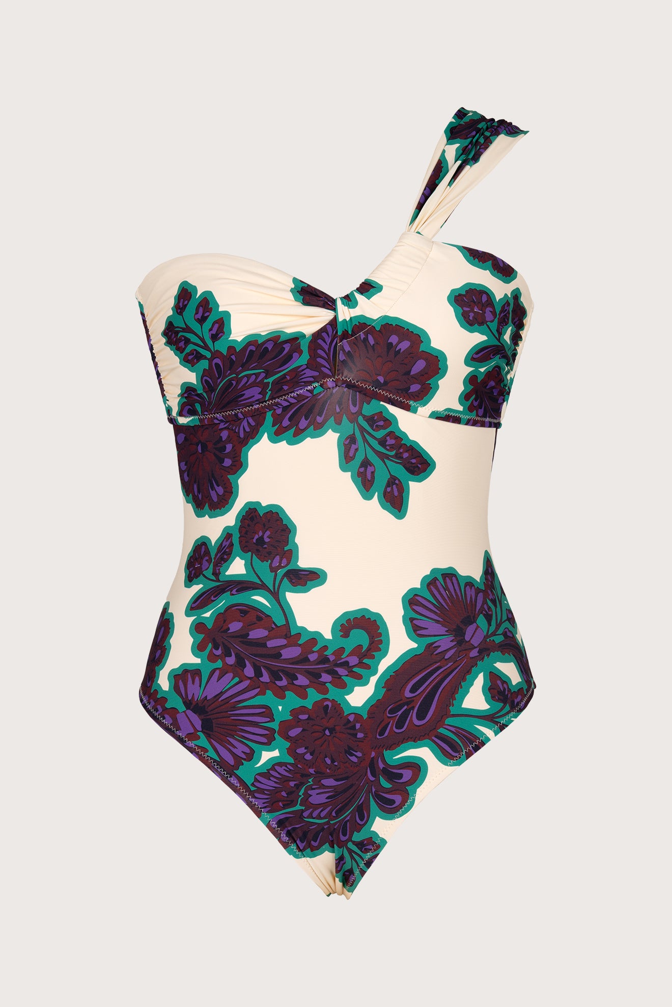 Lucera One-Shoulder Bandeau One-Piece