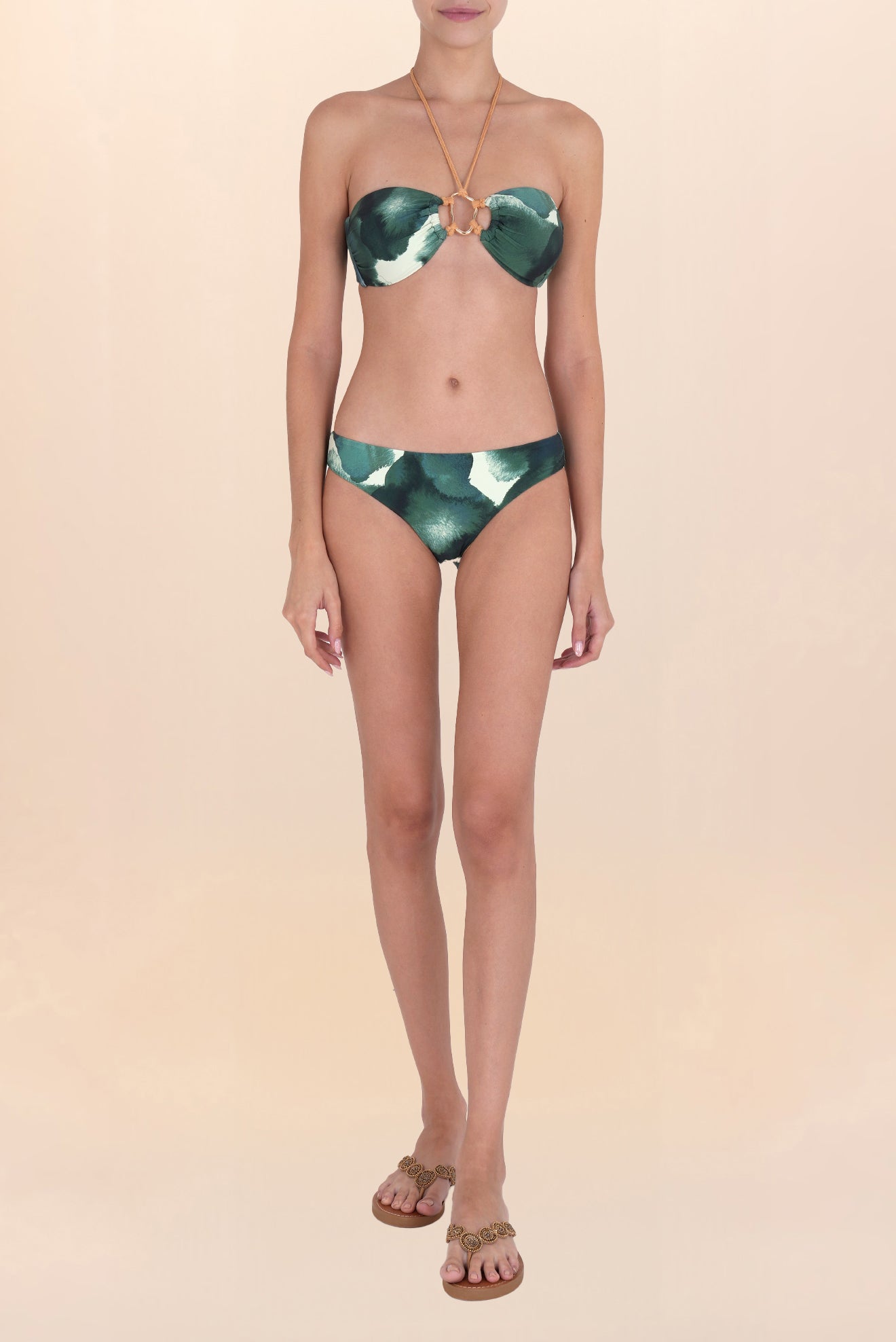 Bandeau Bikini Top with Decorative Accent Cluis