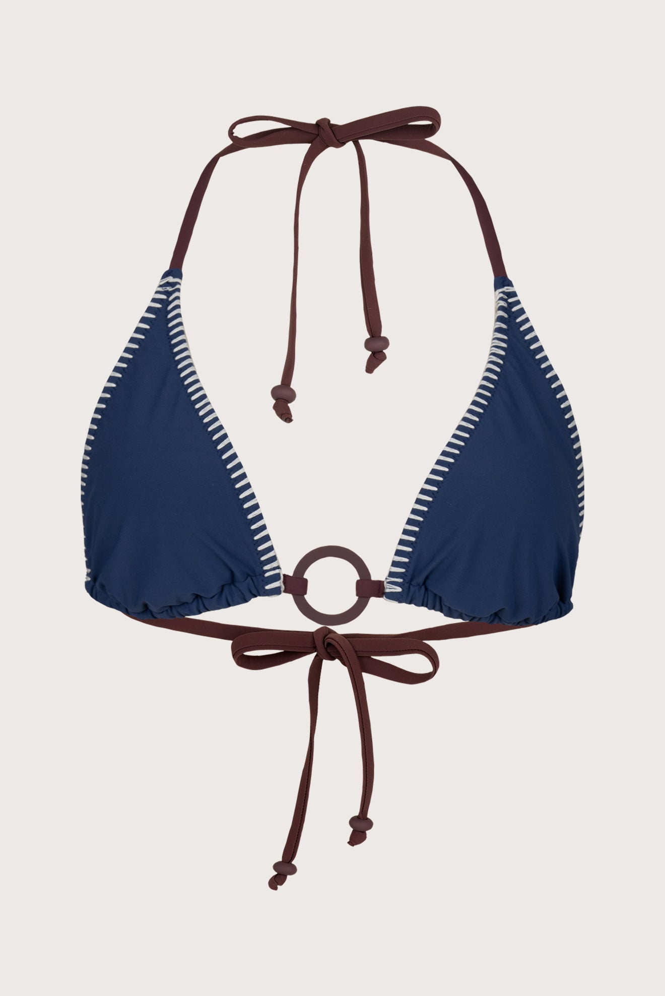 Marylin Ring Bikini Top Sarzay Blue