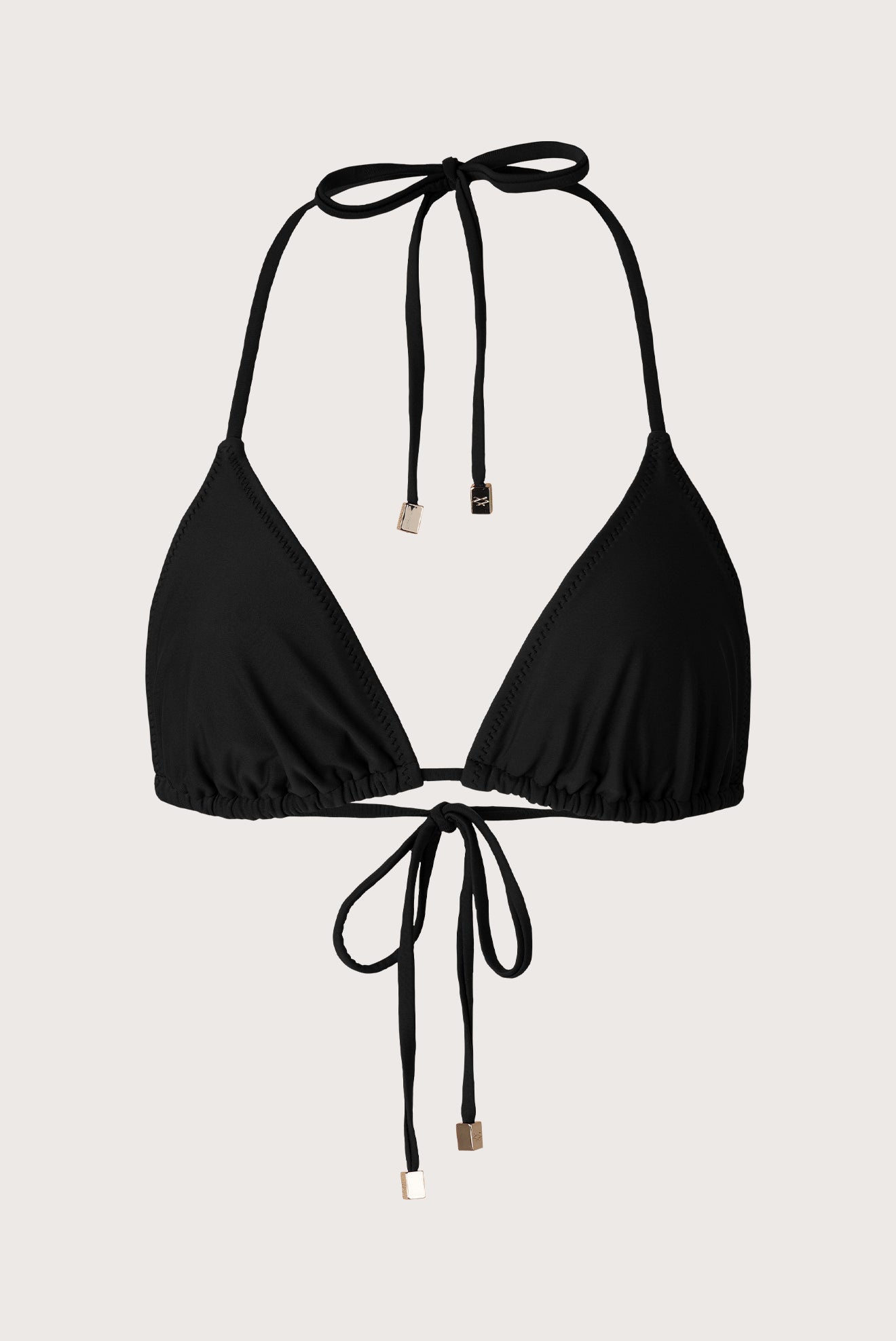 Black Beads Triangle Top