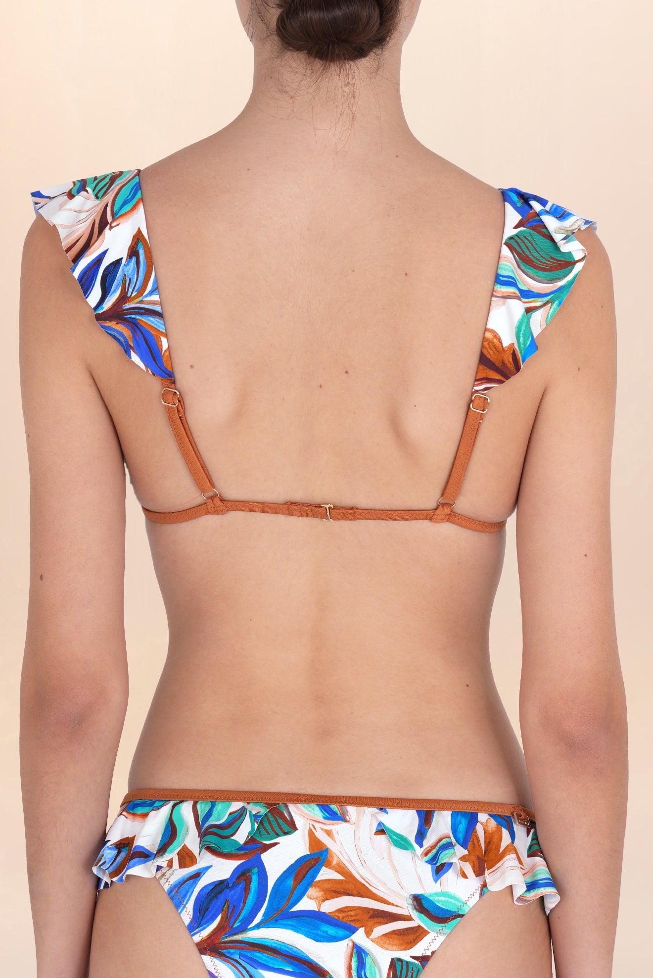 Ruffled Triangle Bikini Top Metz