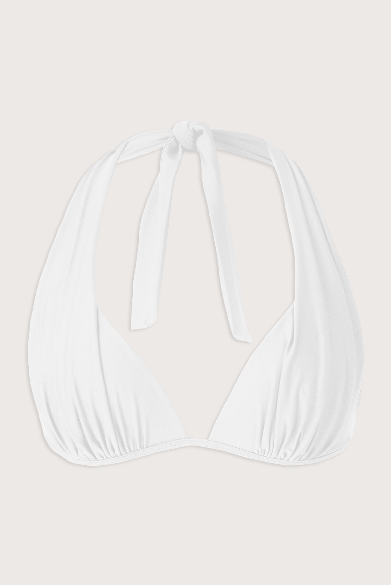 Ivory White Scarf Triangle Top