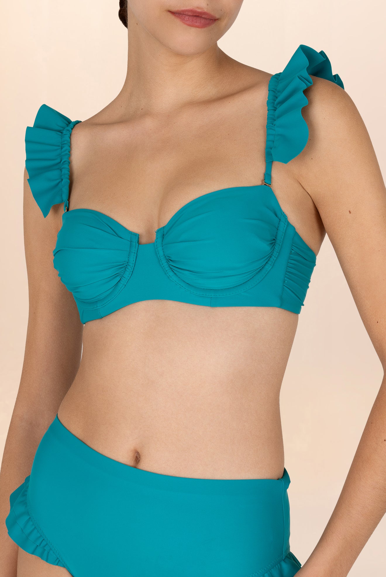 Versalles Liso Corset Removable Ruffle Top