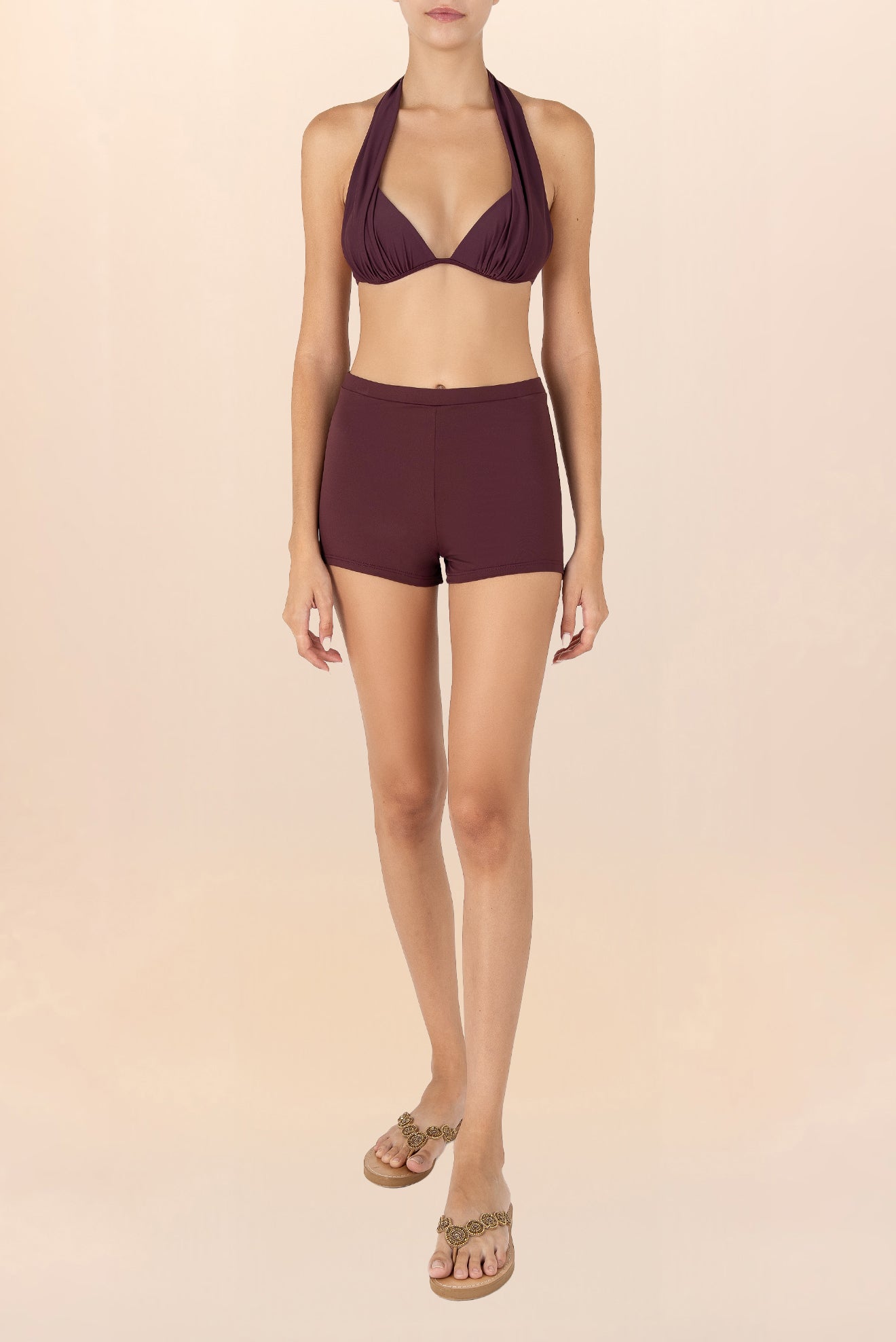 Calzón Short Violeta Elástico