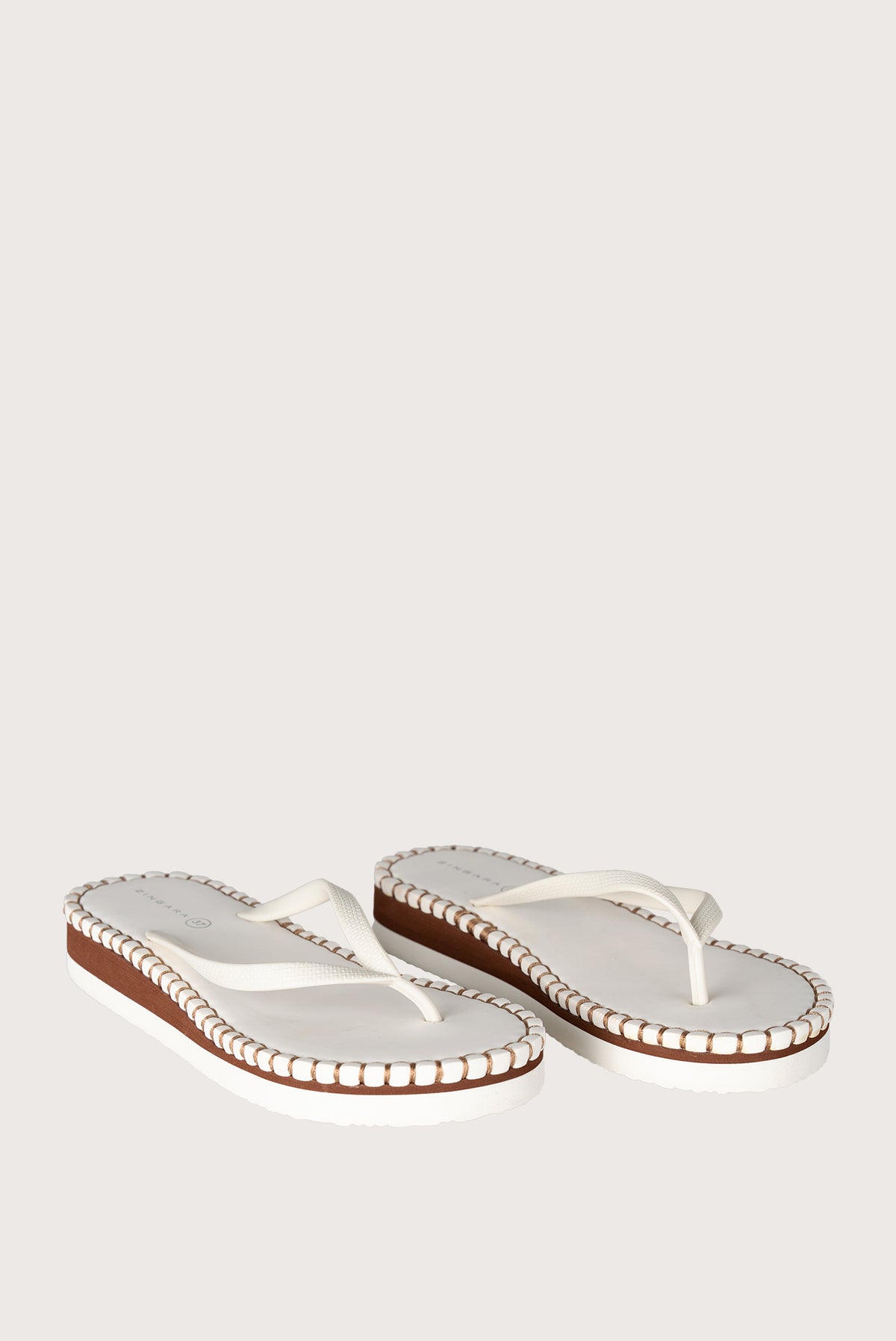 White Threaded Sandals - Essential Design & Comfort