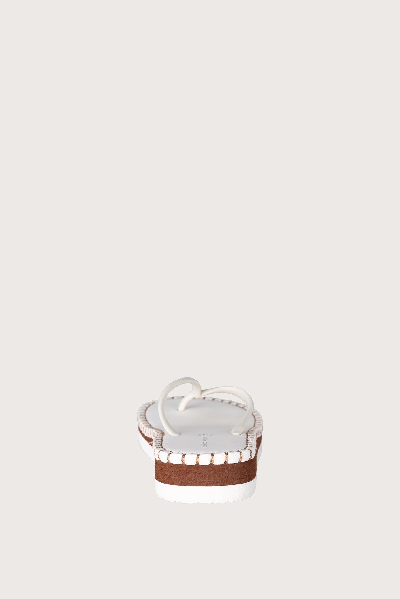Threaded Sandals White