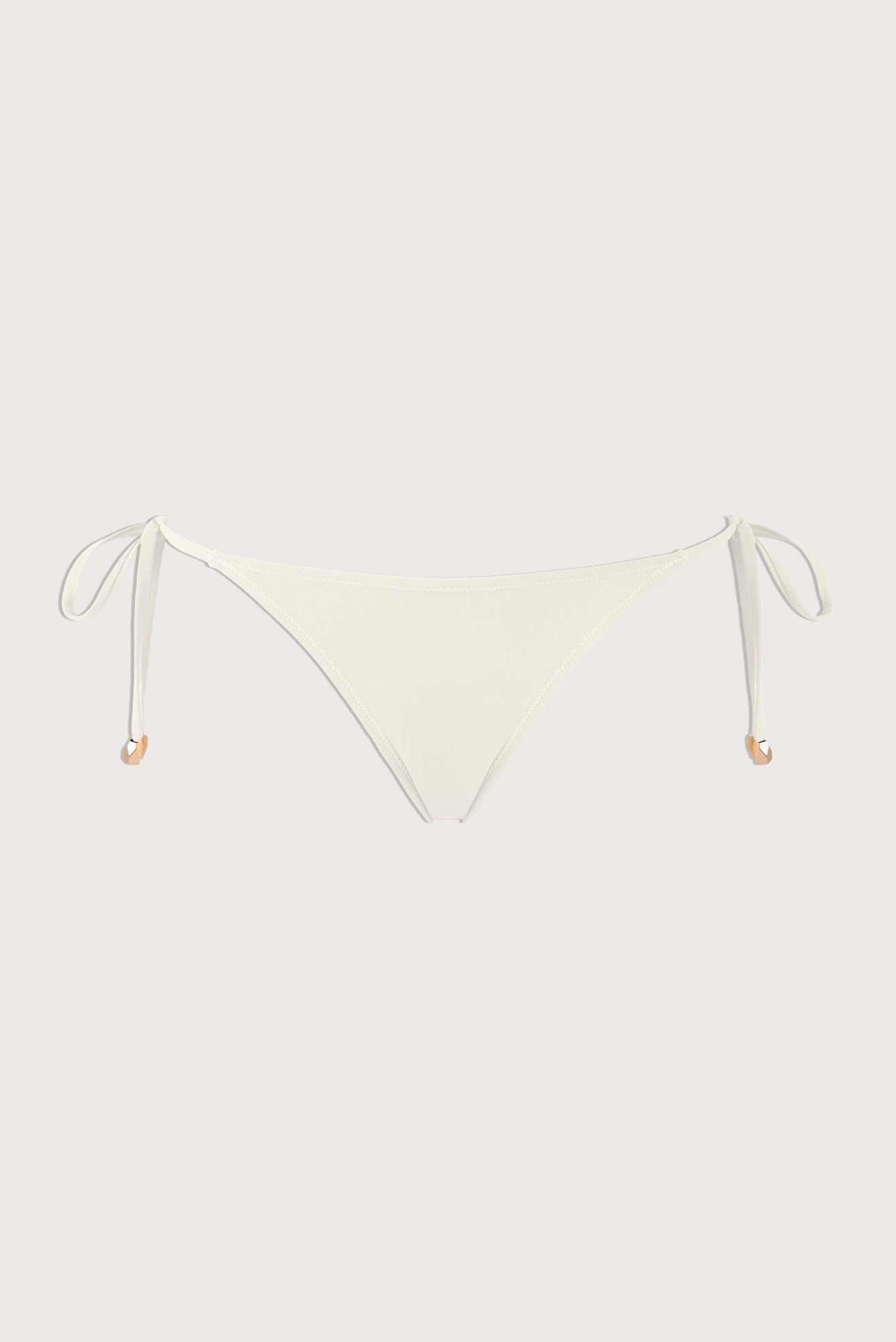 Off-White Tie-Side Thong Bottom