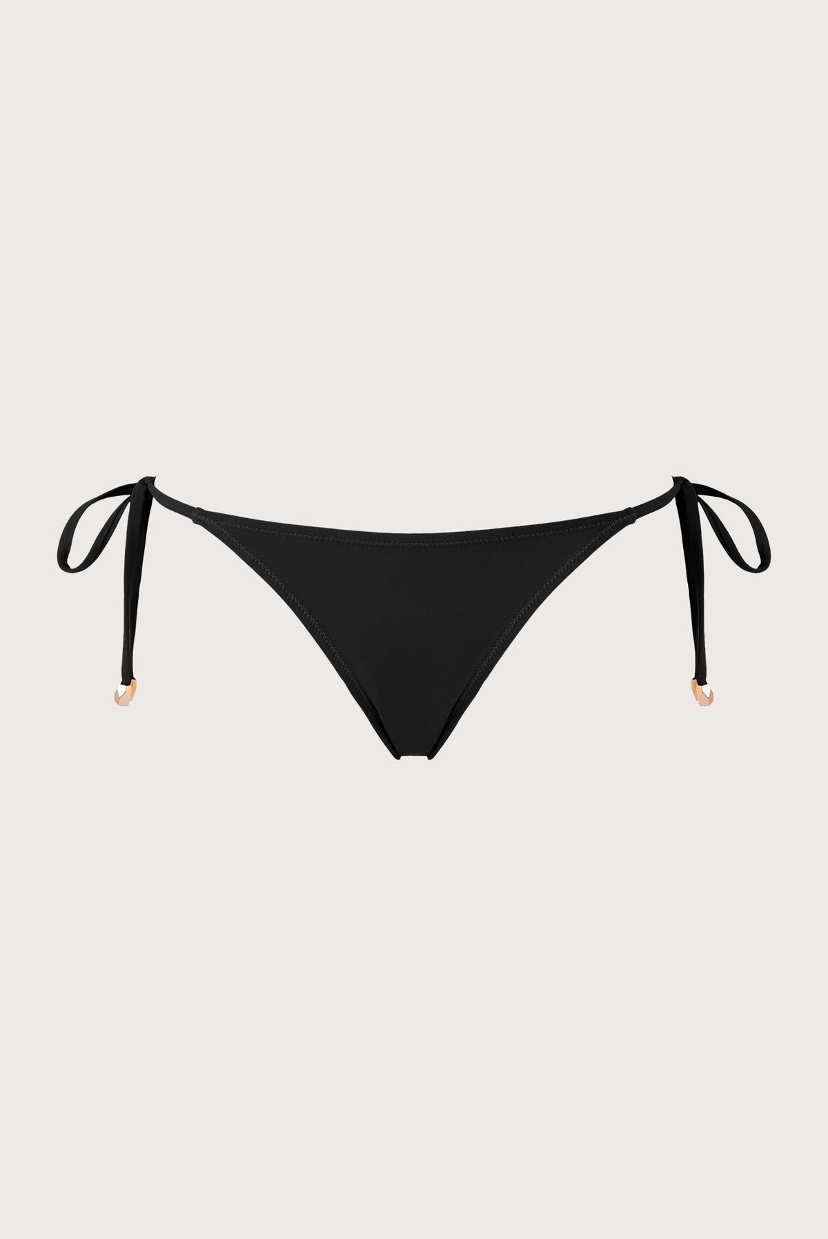 Black Tie-Side Thong Bottom