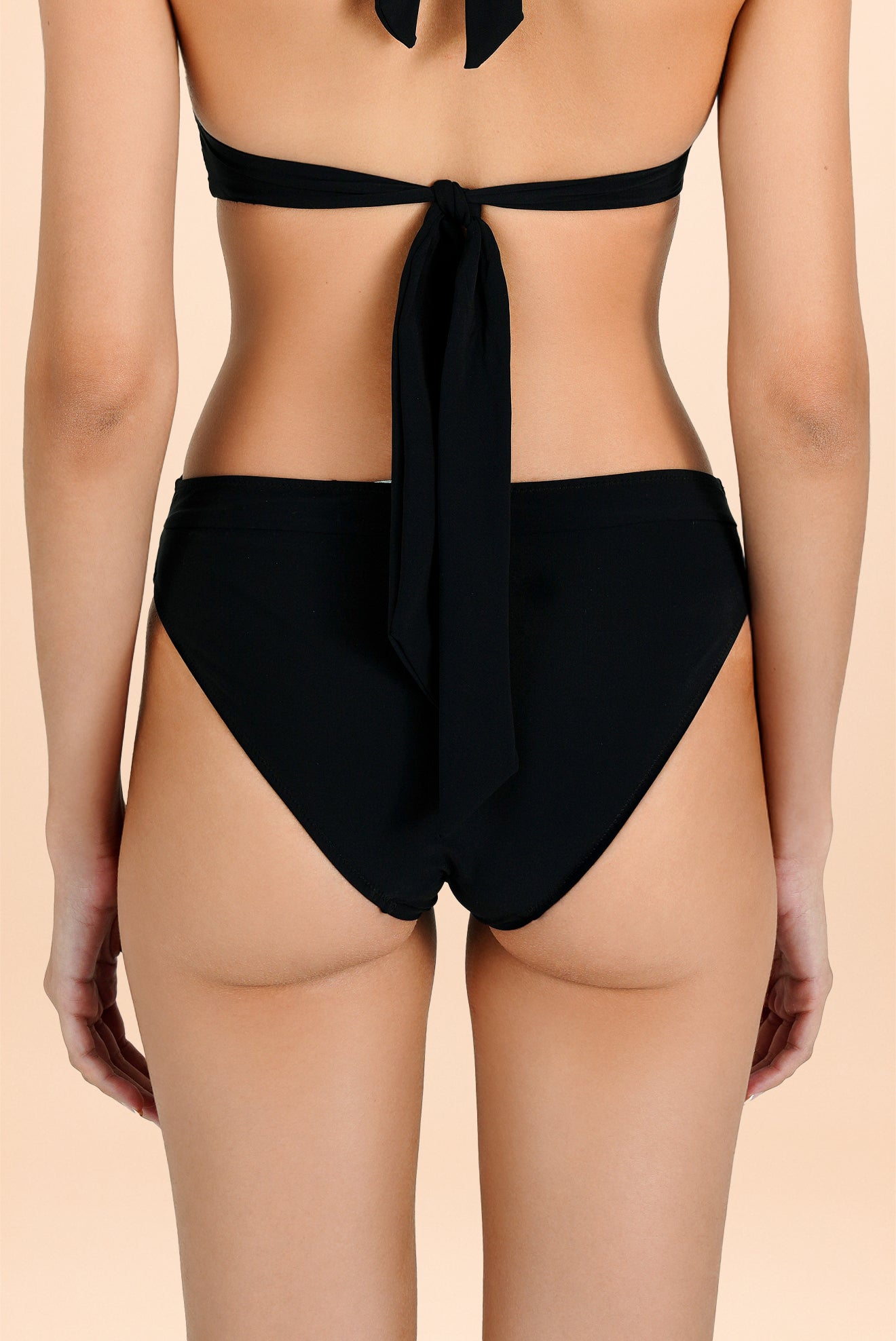 Attalea Black Criss-Cross Waist Bottom
