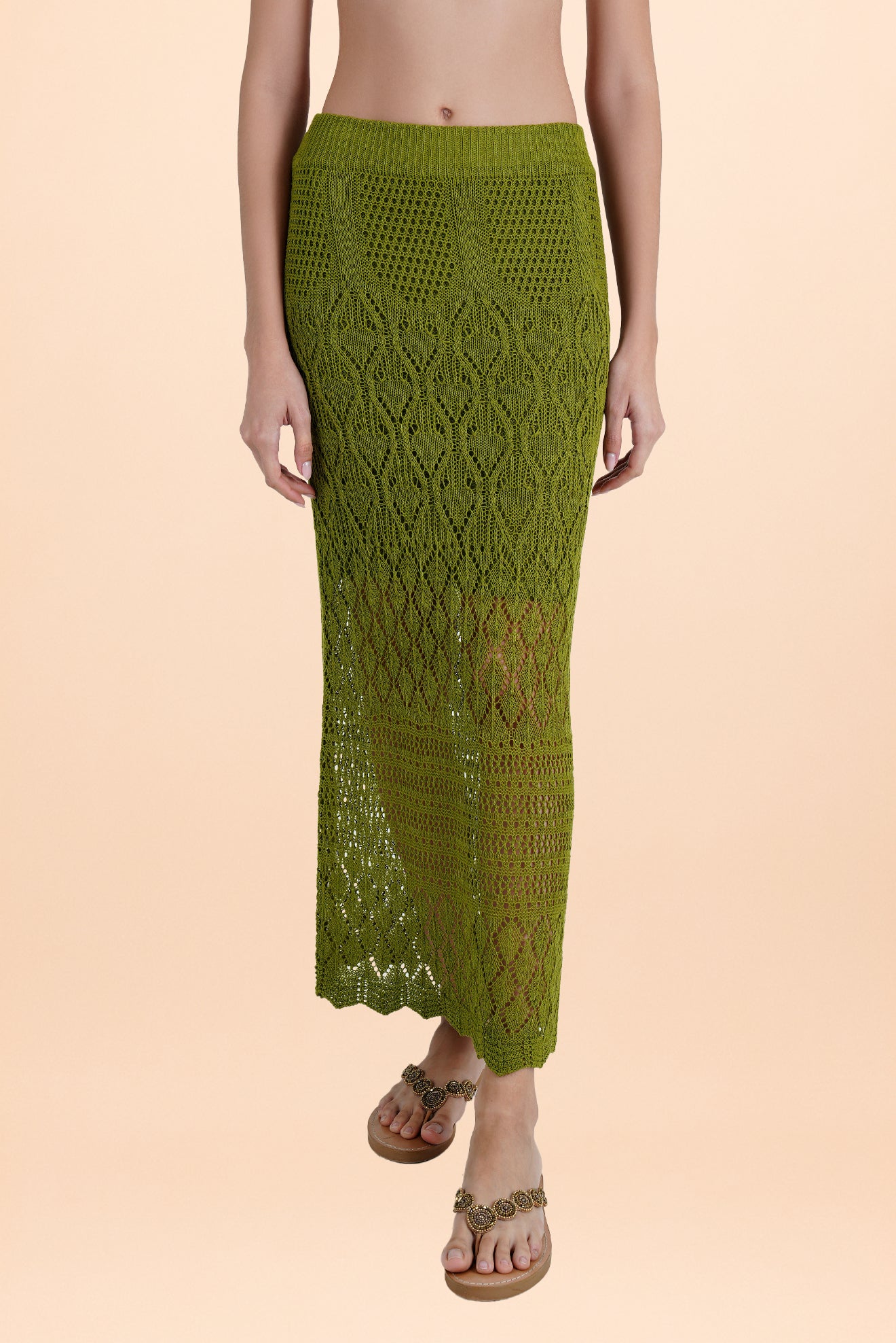 Falda Larga Caraiba Verde