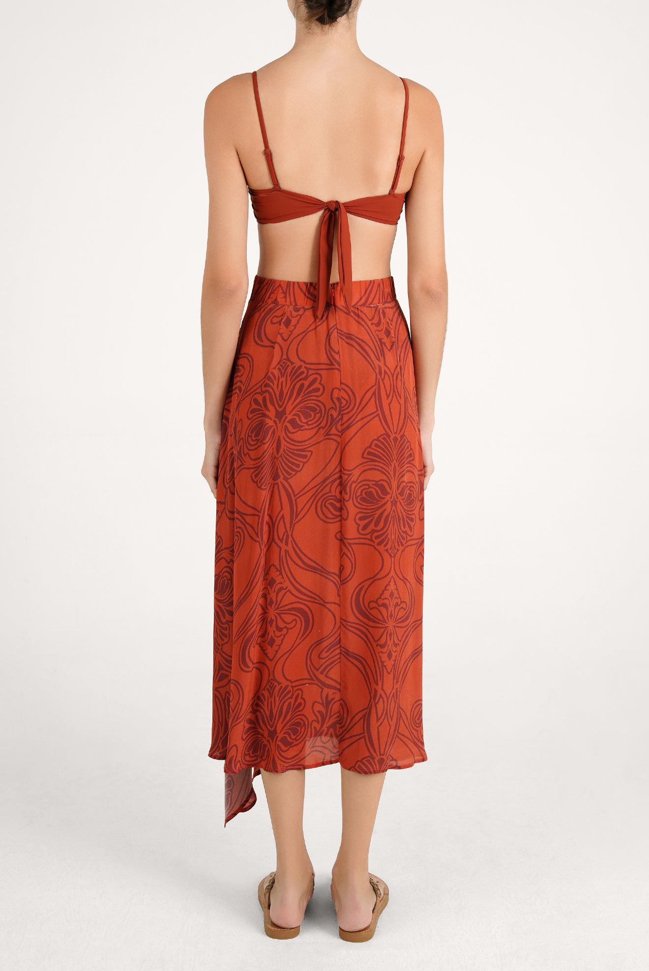 Falda Larga Amira Solid