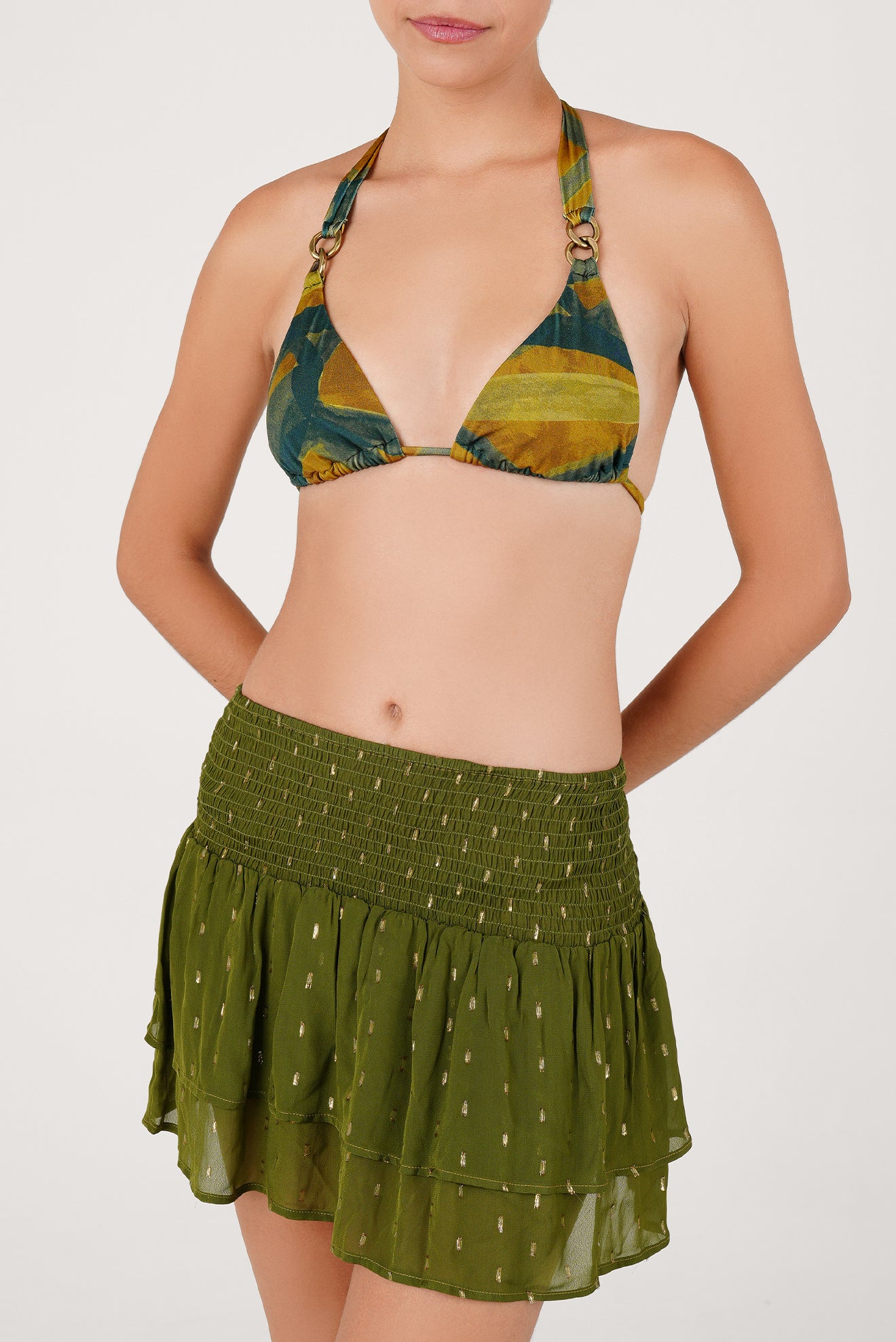 Falda Corta Sabia Verde