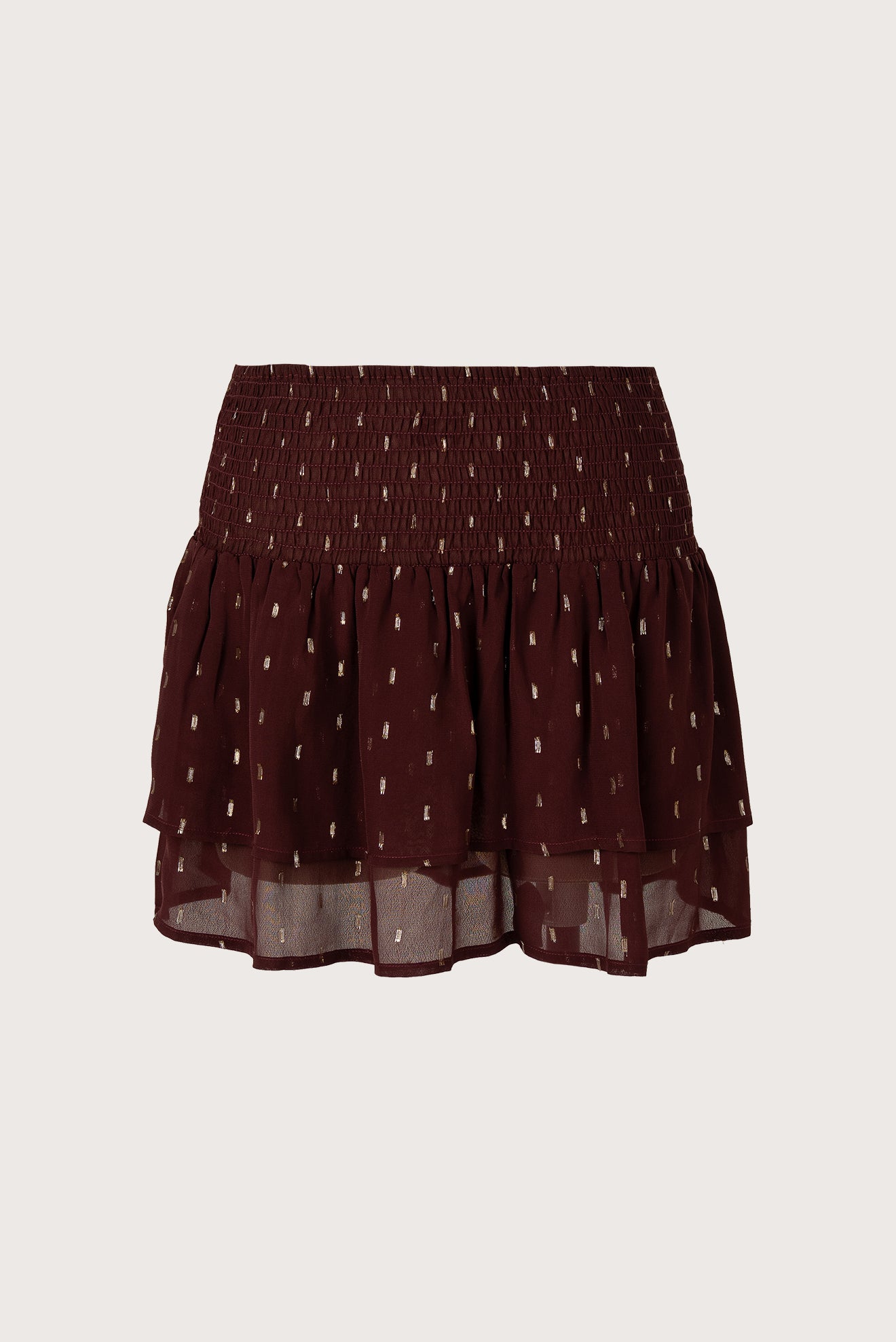 Falda Corta Sabia Morado