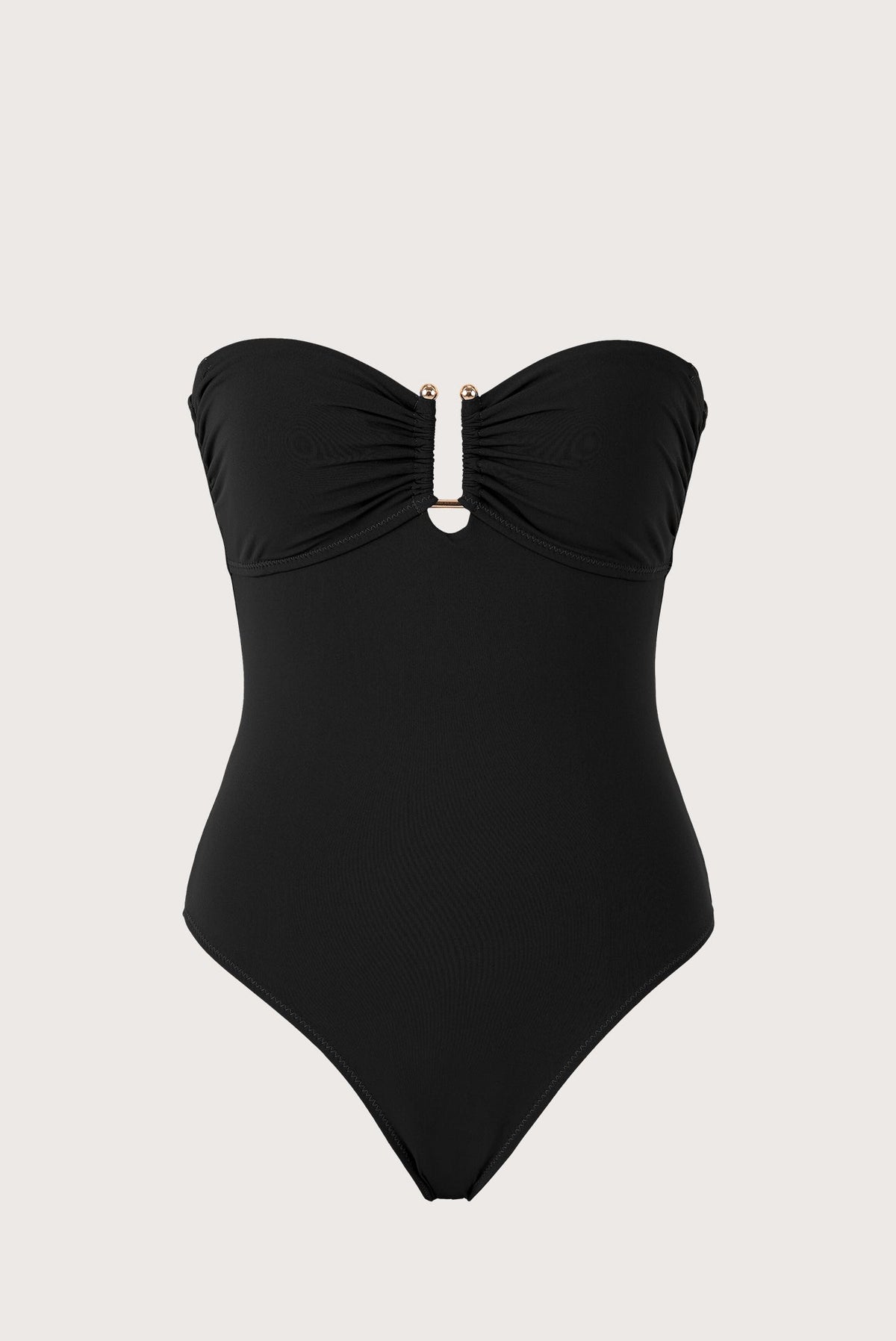 Top U One-Piece Swimsuit Black