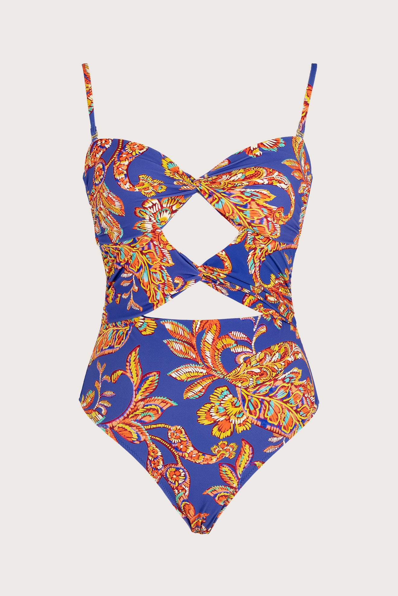 Floresta Strapless One-Piece - Knots & Paisley Print