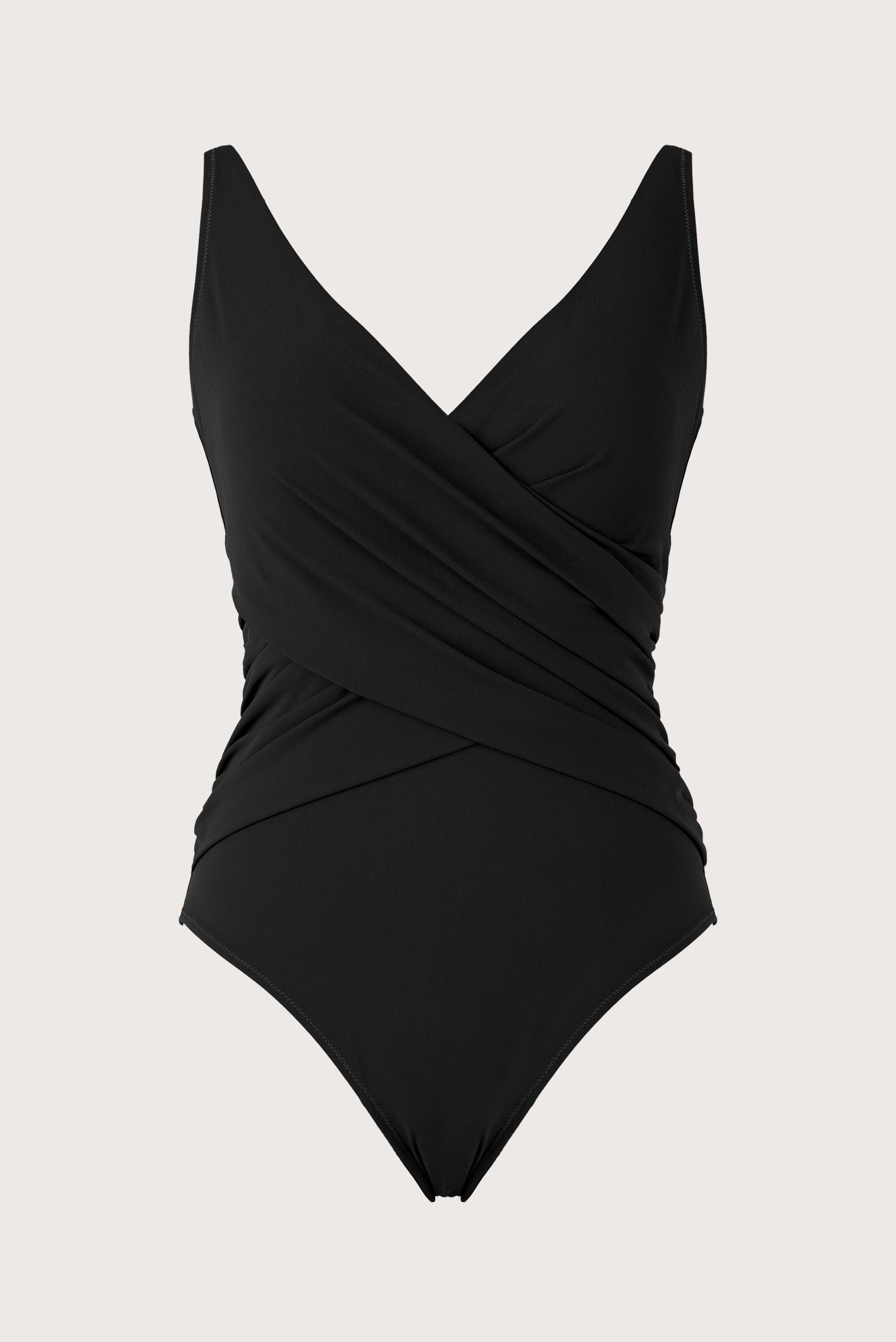 Black Crossed One-Piece