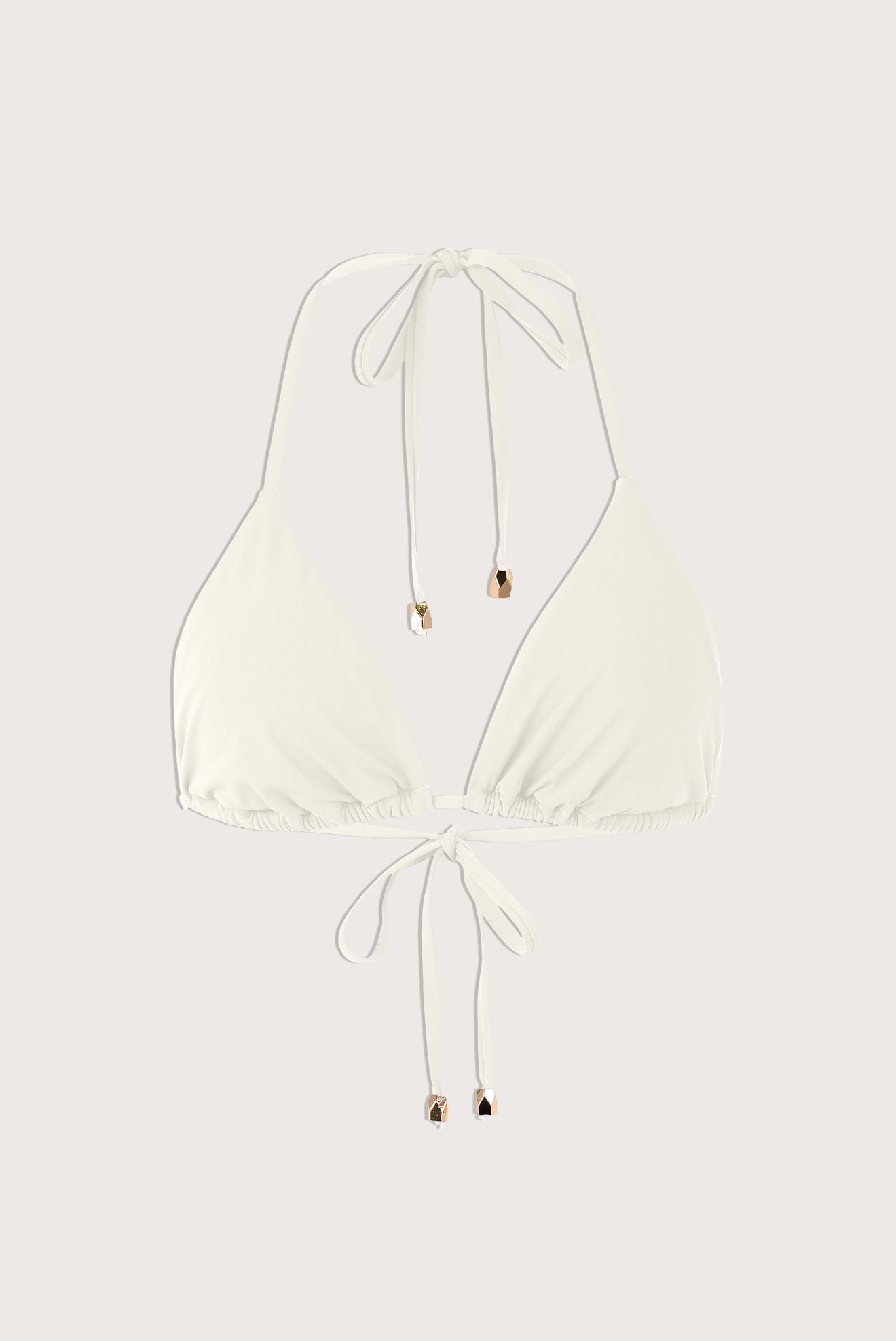 Strappy Triangle Top Off-White