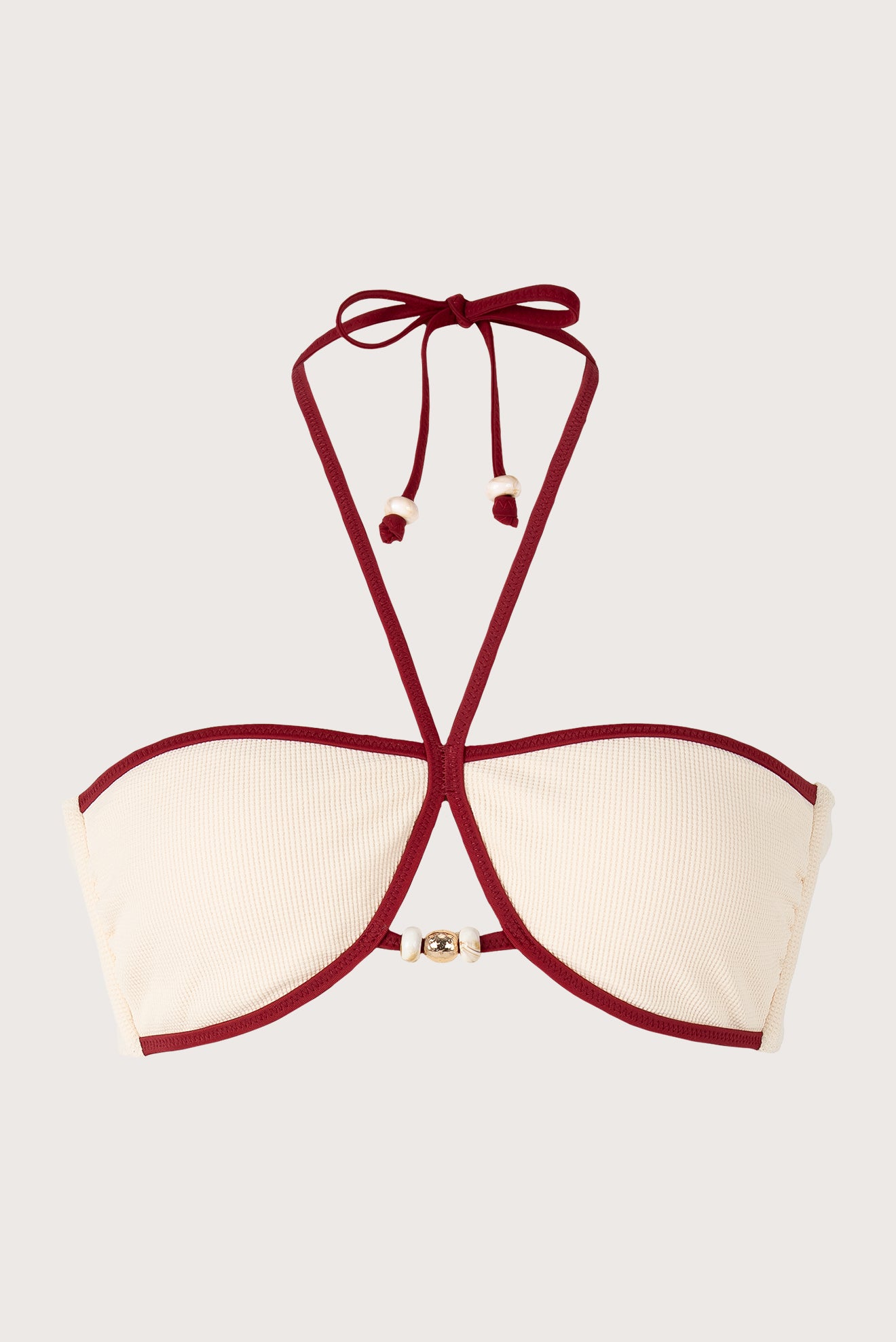 Top Bandeau Ribeteado Piedras