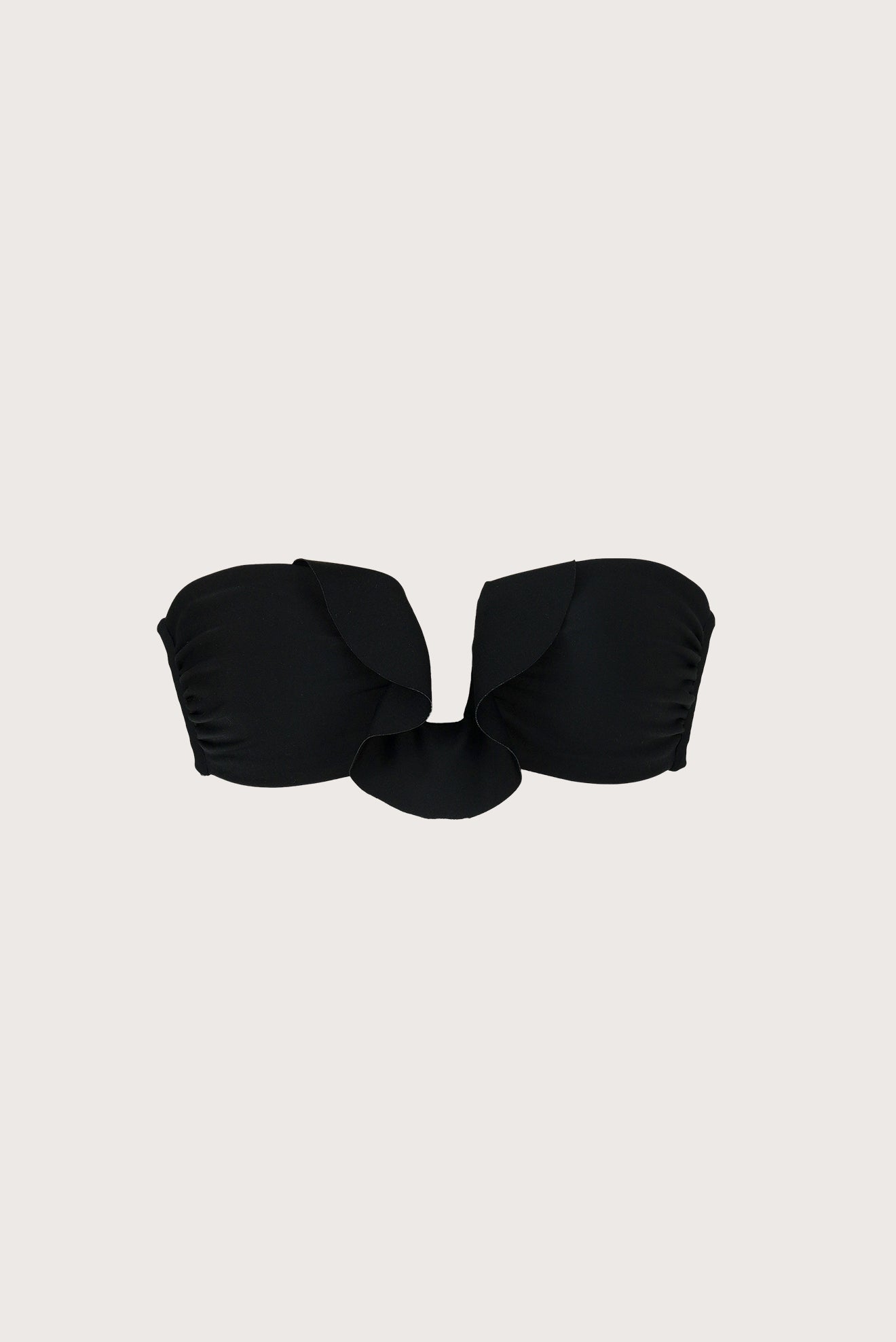 Top Bandeau U Volado Negro