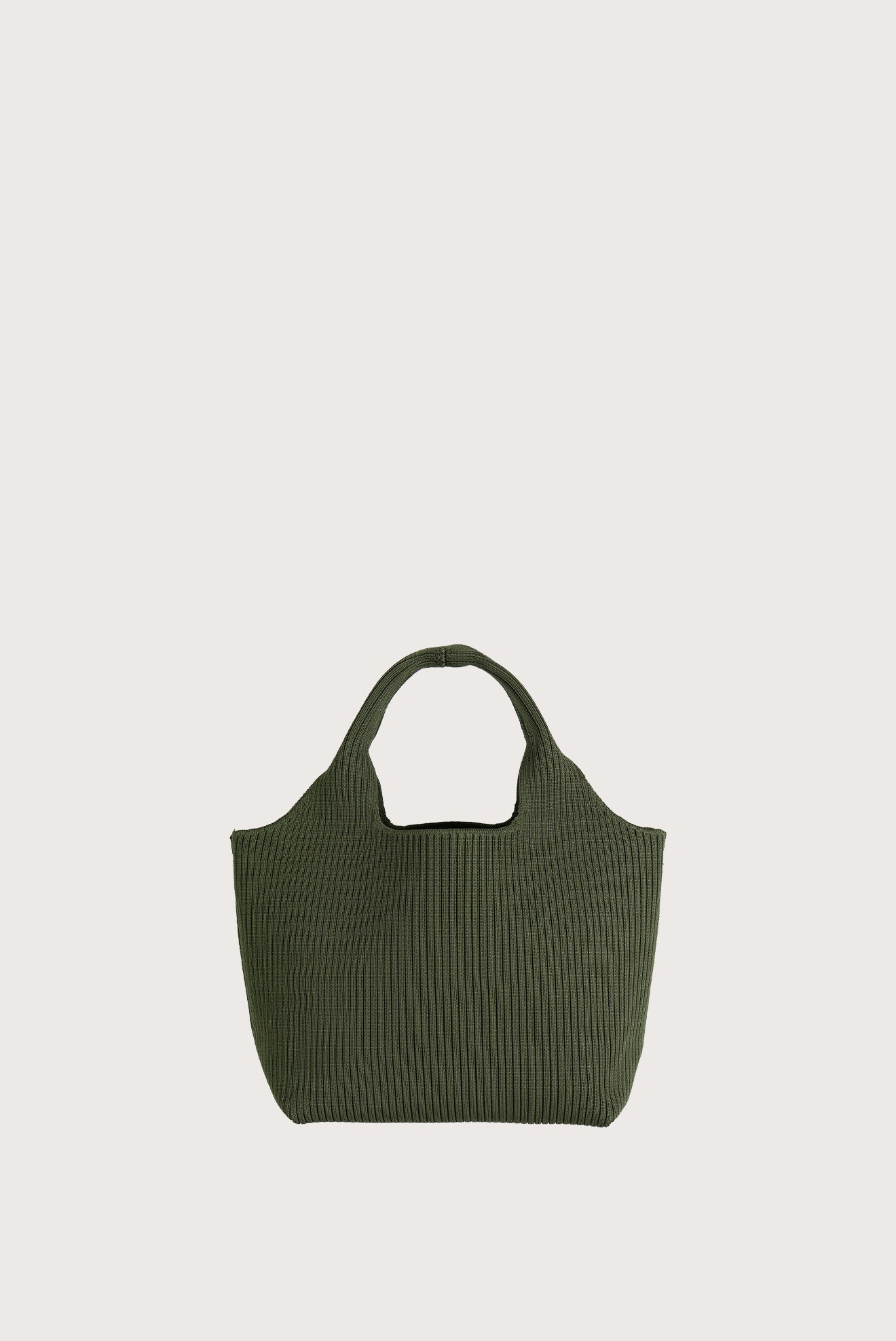 Knitted Sabia Small Satchel Green