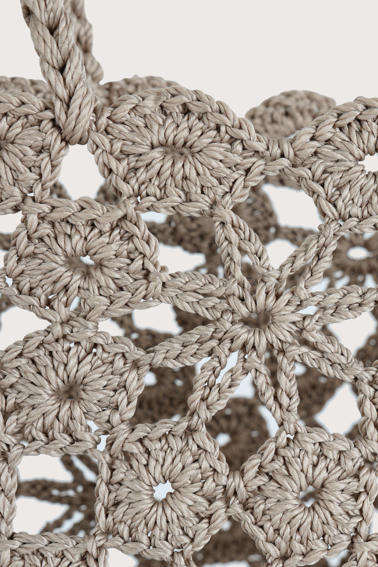 Bolsa Crochet Basket Flores