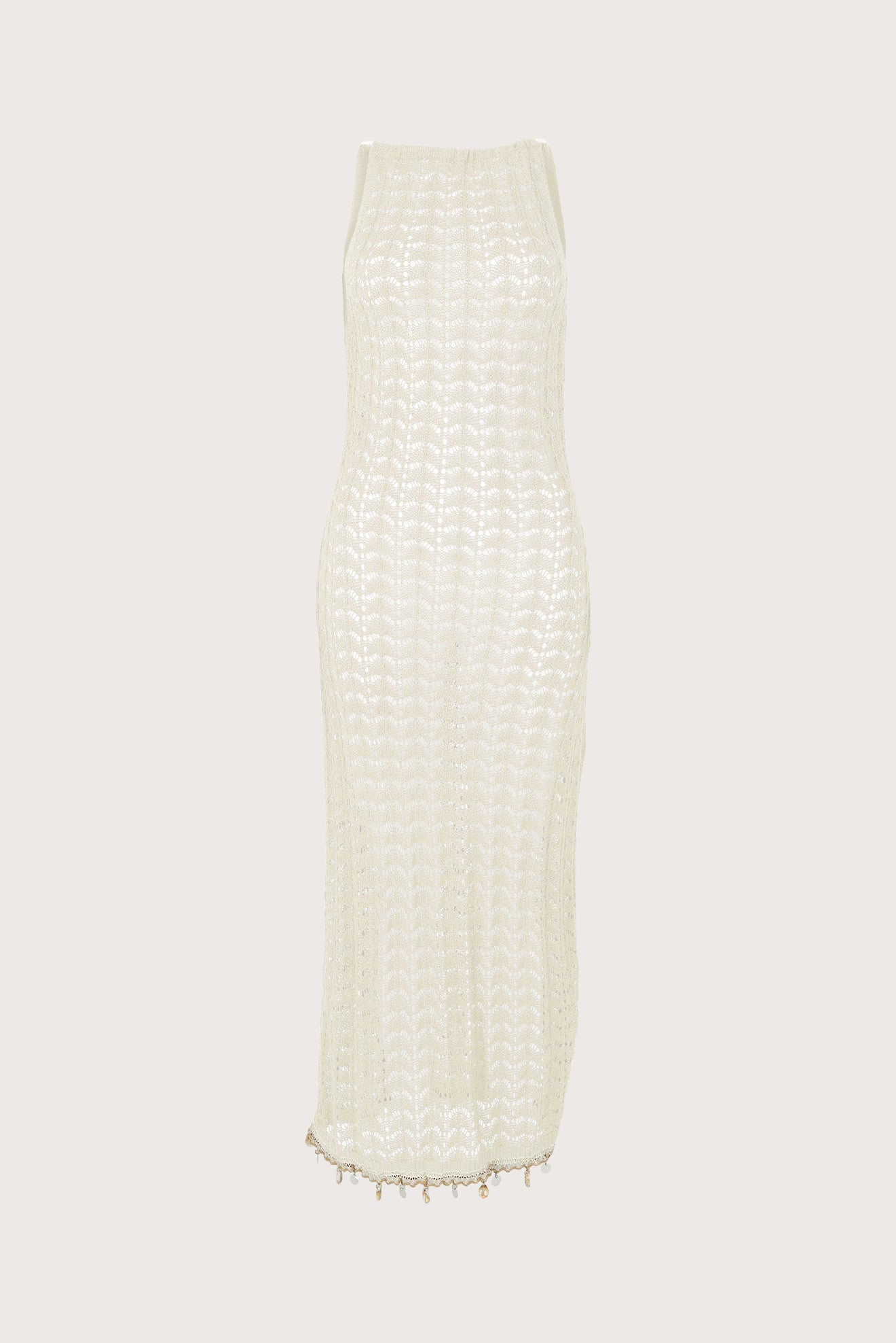 Caraiba  Halter Long Dress Off-White