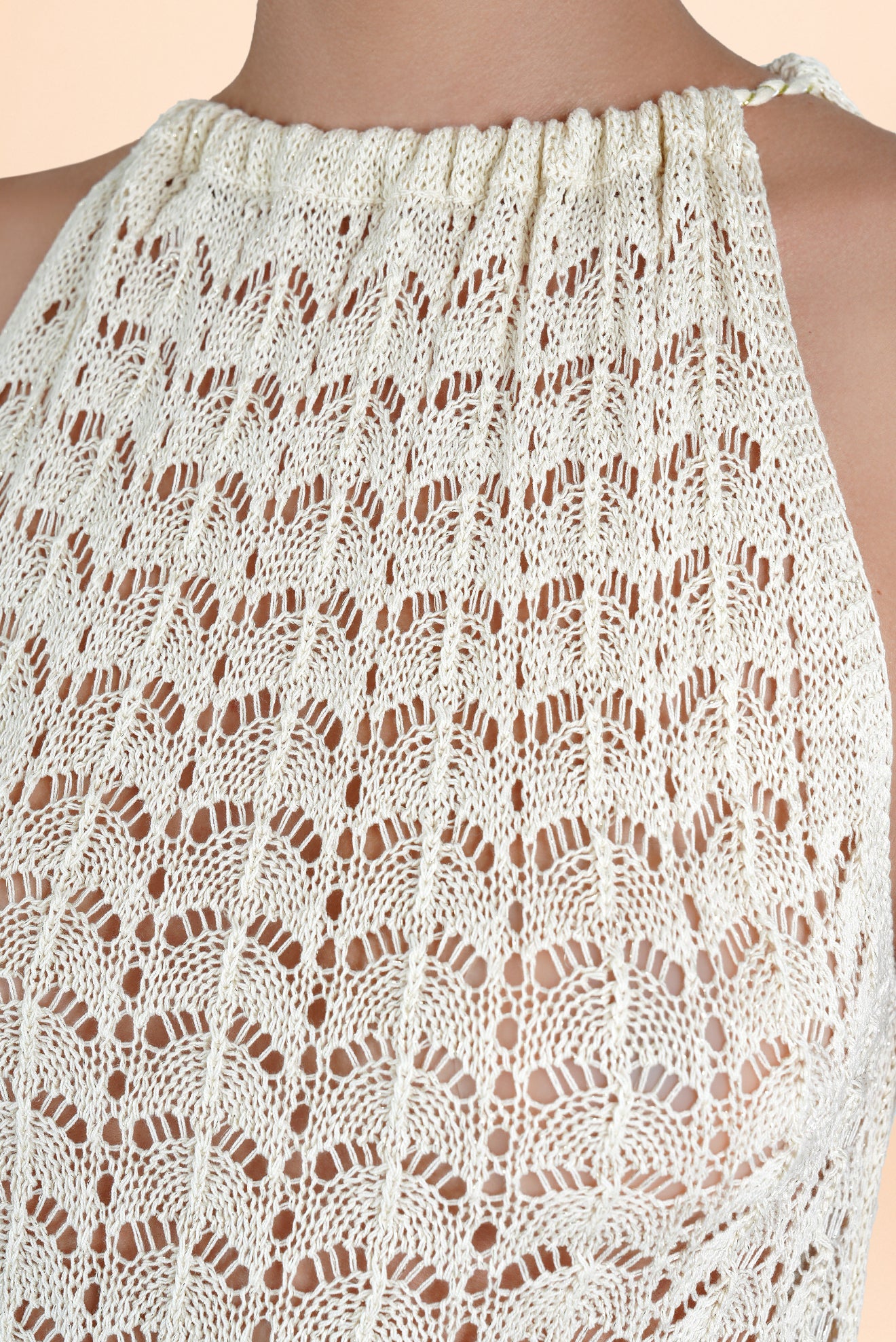 Vestido Largo Caraiba Marfil