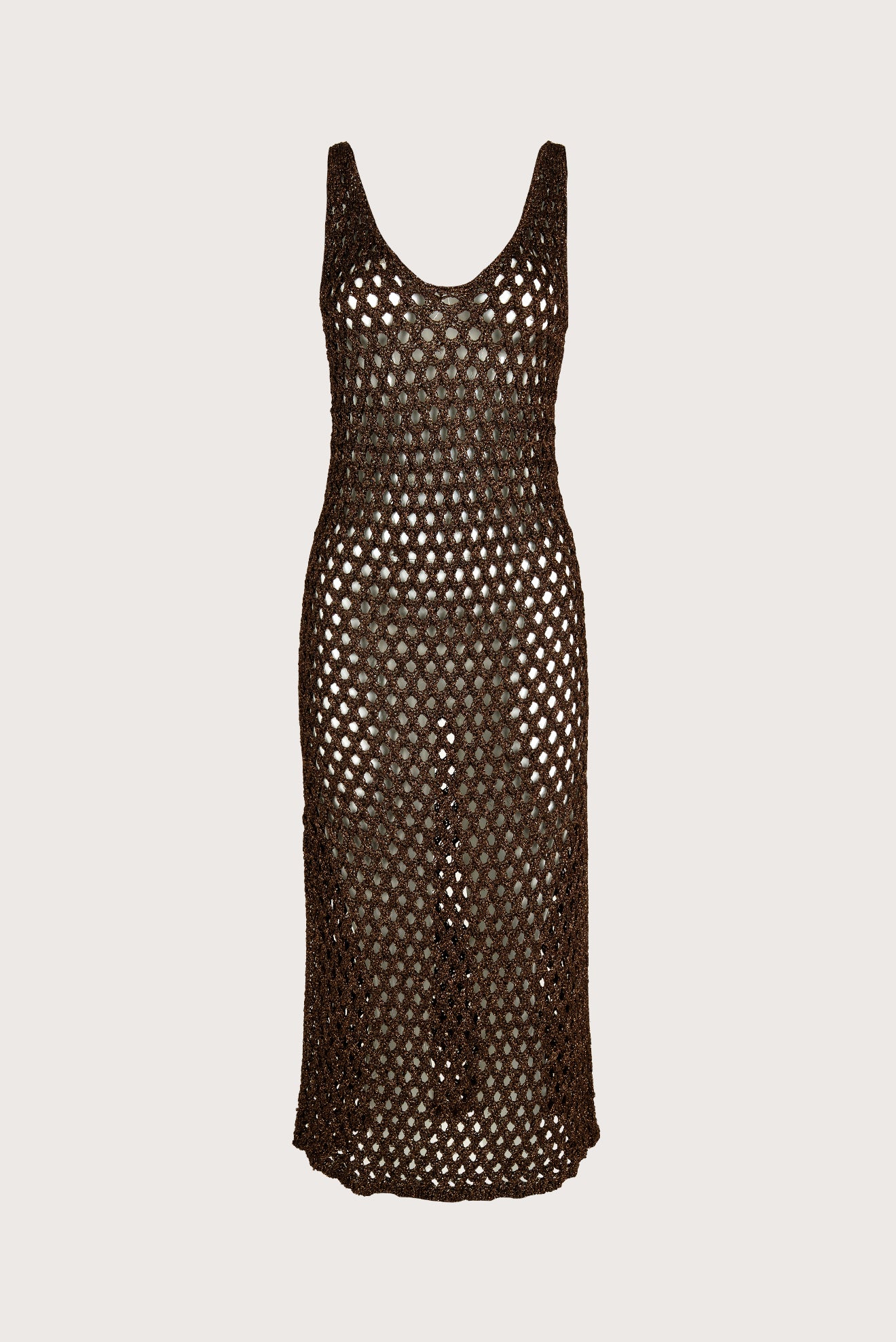 Brown Do Reis V-Neck Openwork Dress