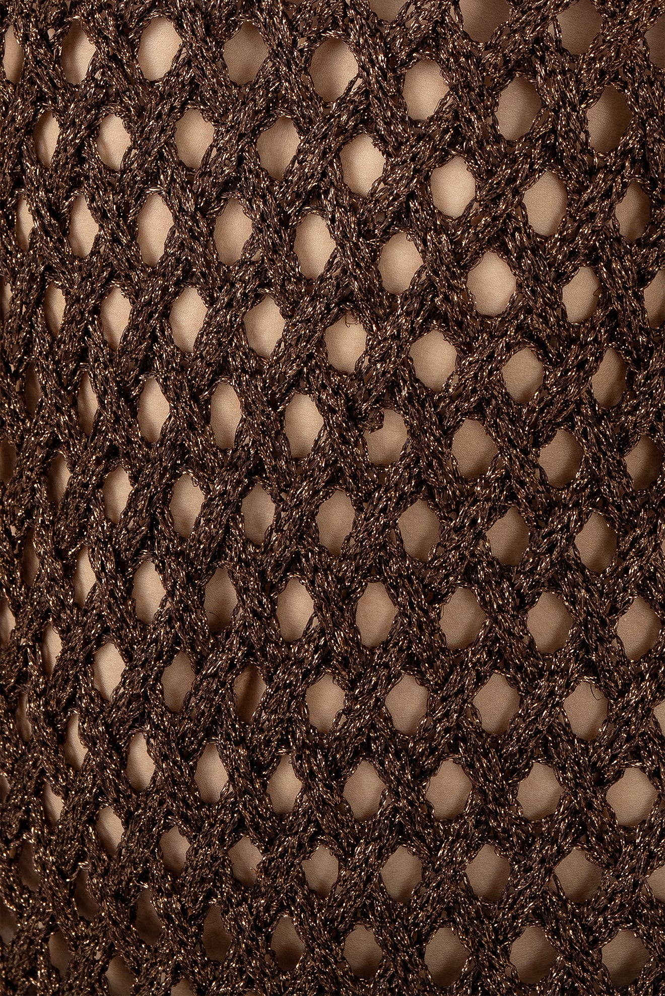 Vestido Largo V Calado Do Reis Café