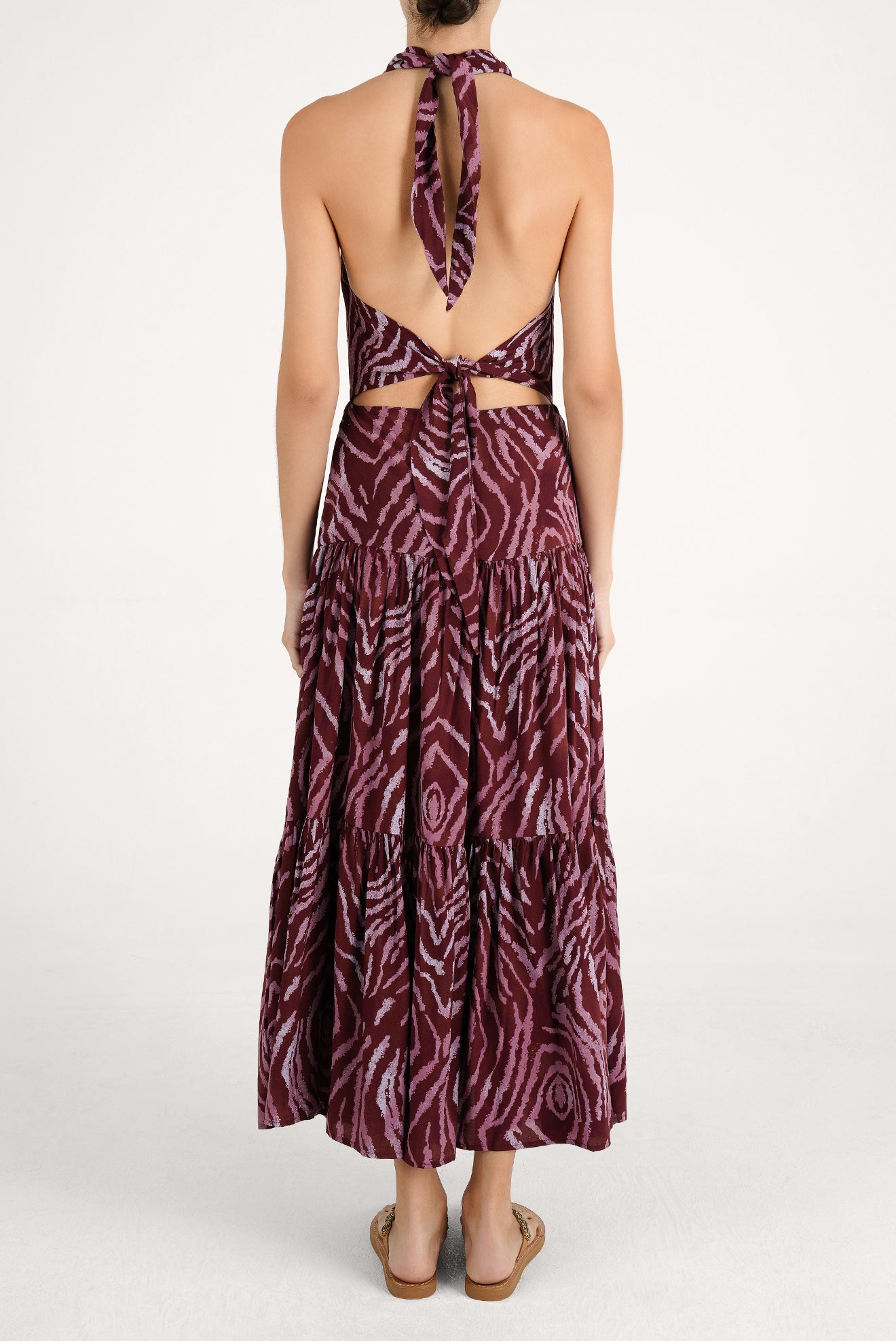 Zafira Long Halter Dress