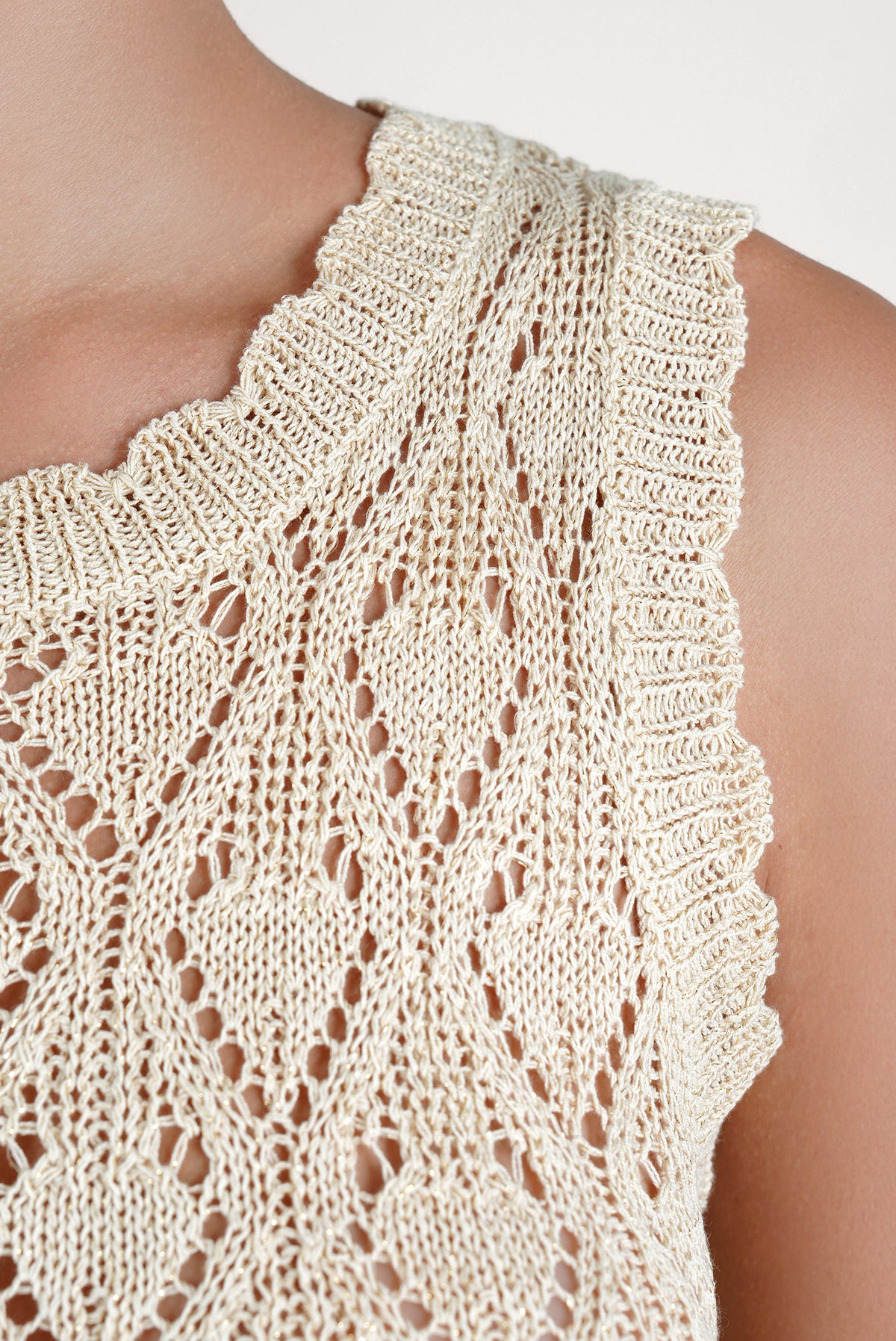 Caraiba Crochet Top Gold