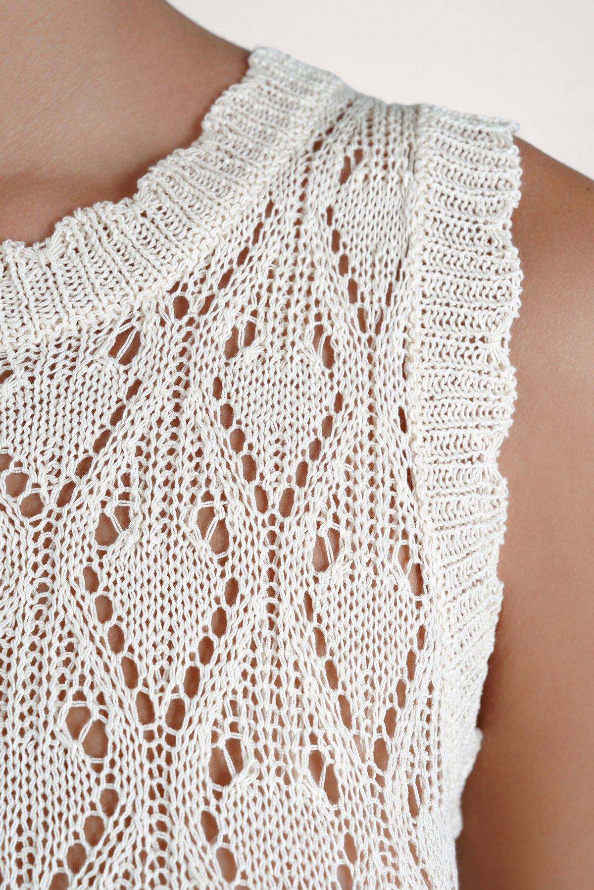 Caraiba Crochet Top Off-White