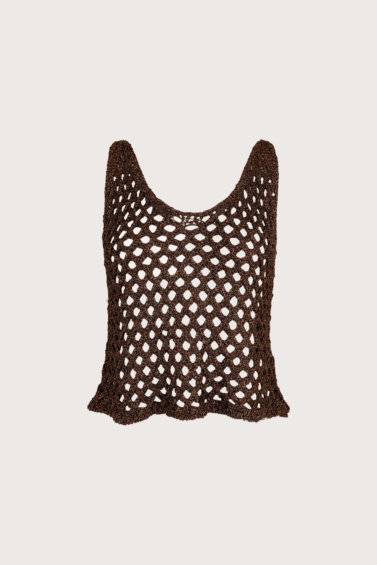 Brown Do Reis Open-Knit Top