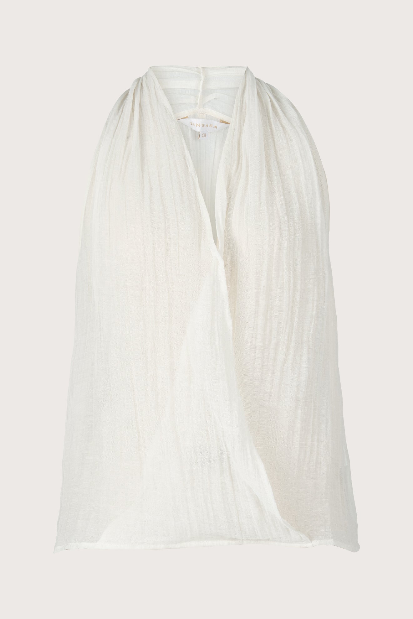 Top Superpuesto Gauze Marfil