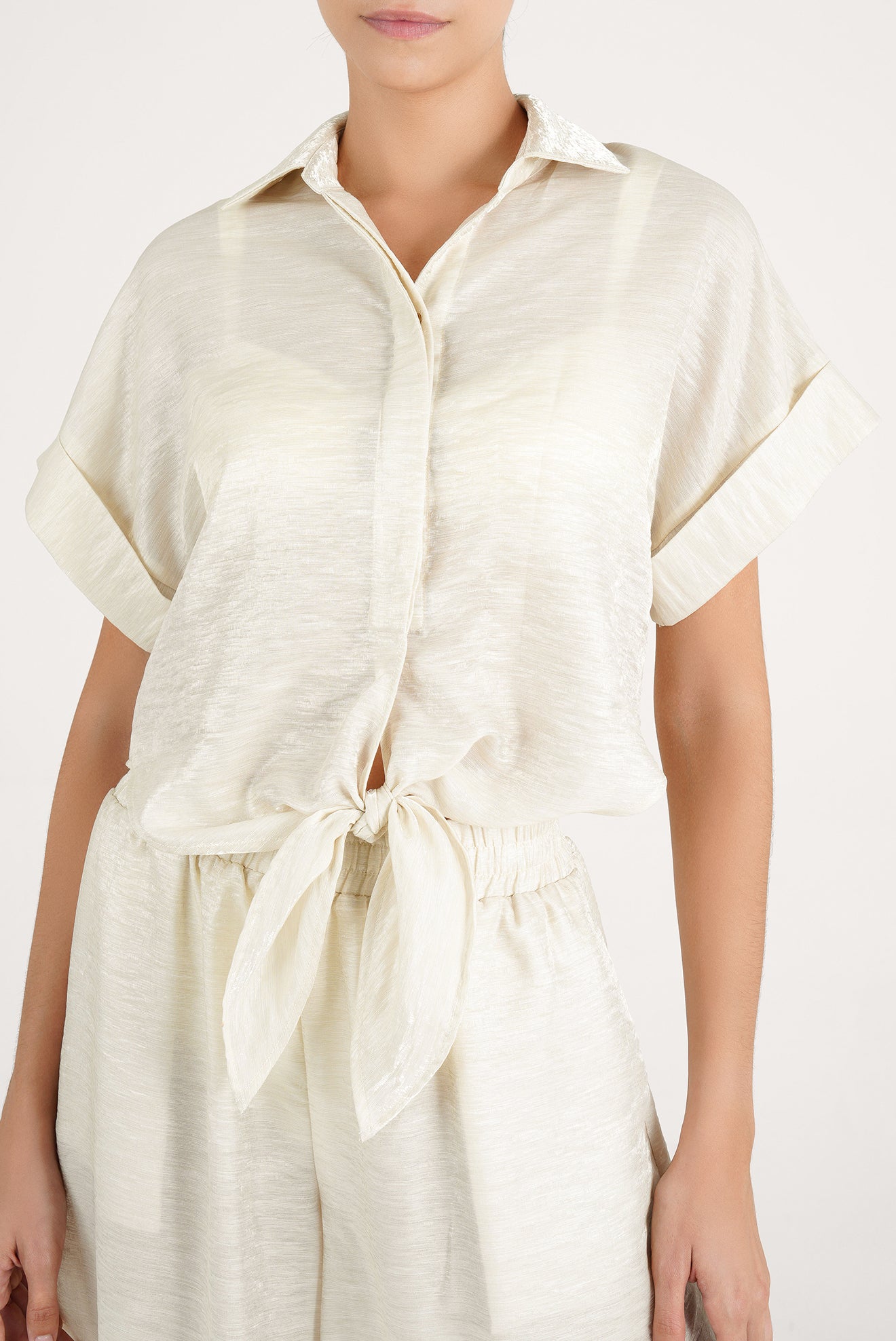 Ilhabella Crop Shirt Cream