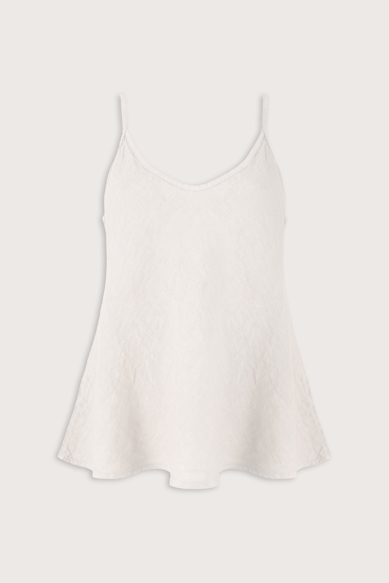 Blusa Lino Tirantes Gris Claro, vista frontal