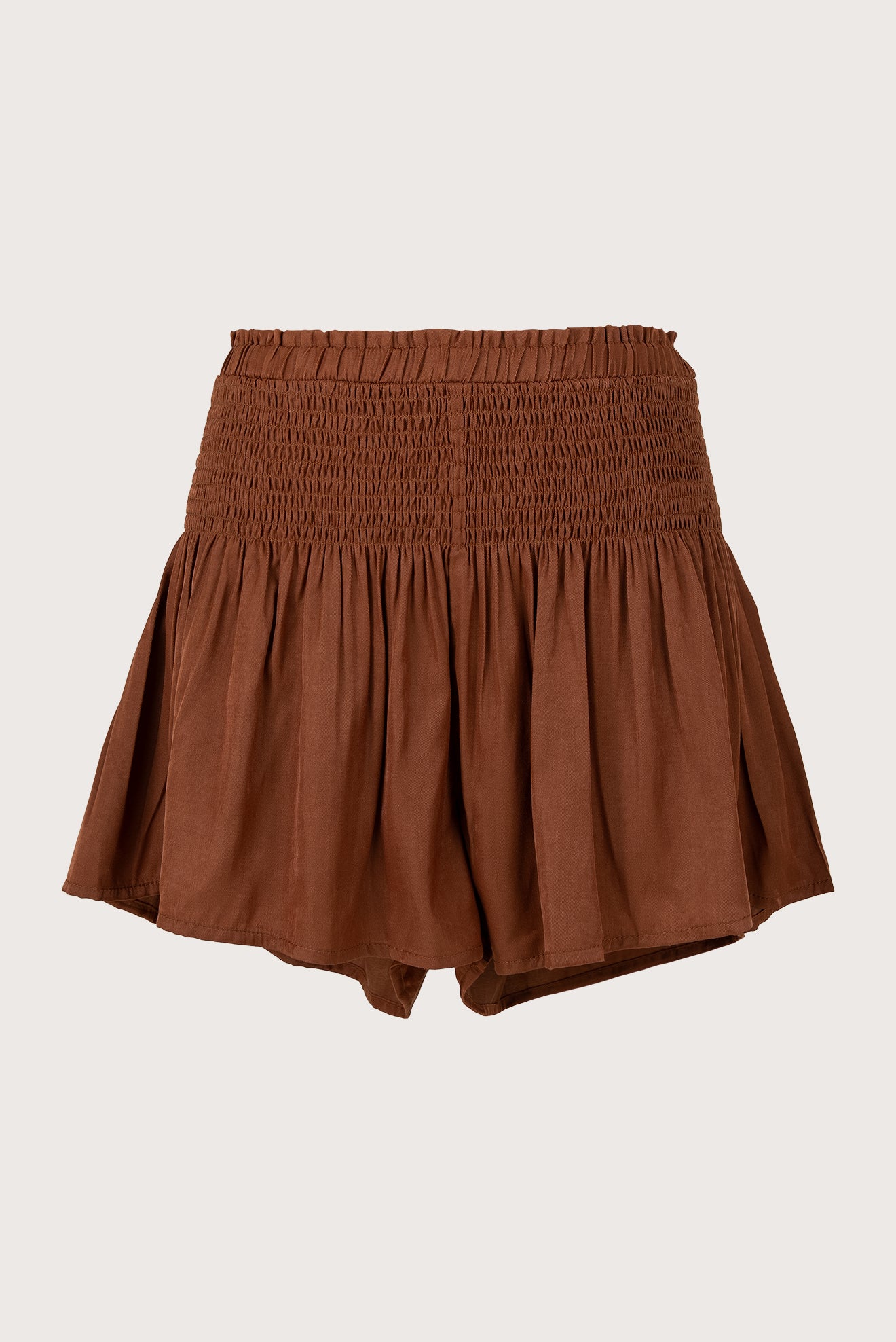 Short Smok Satín Café