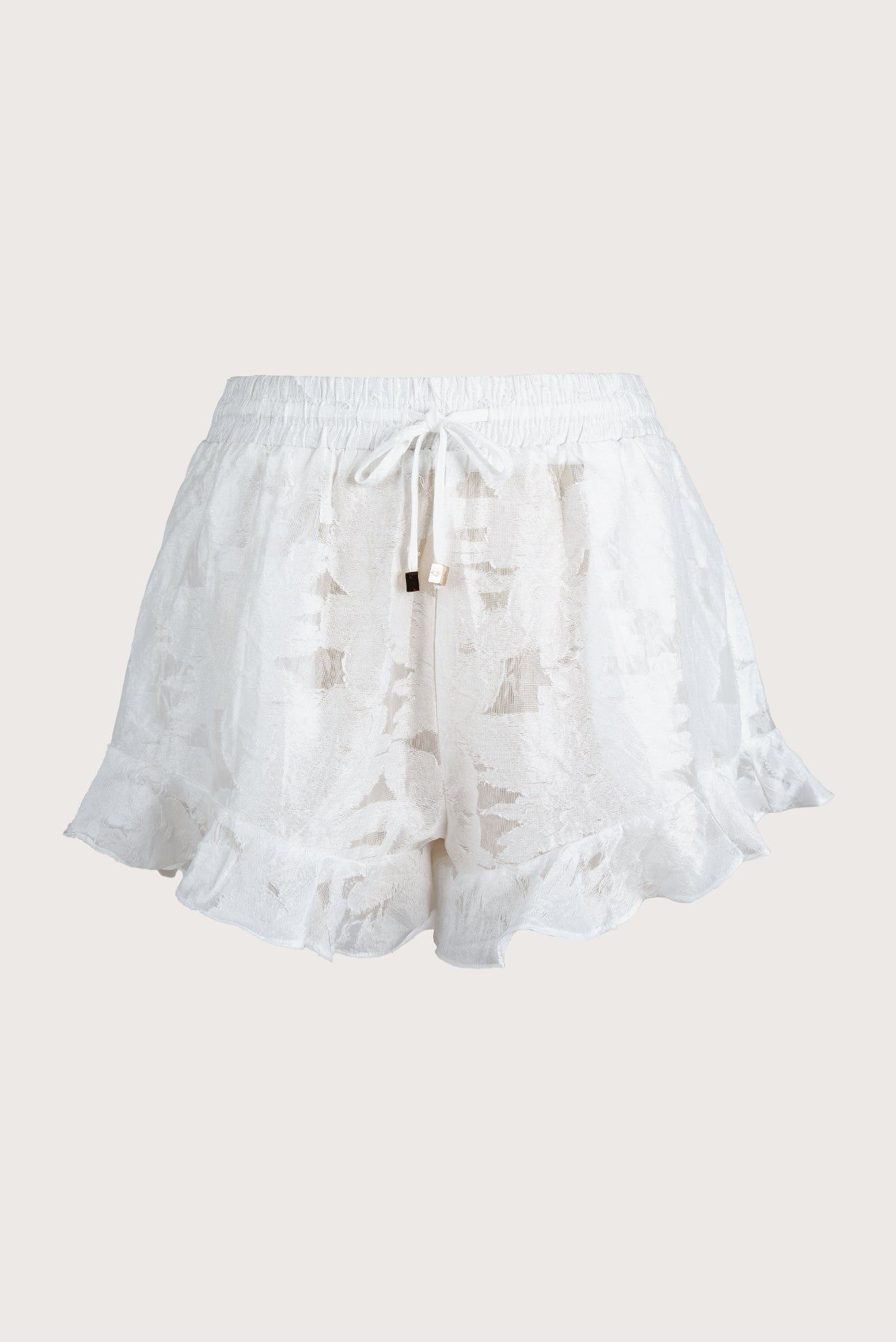 Short Con Volado Blanco