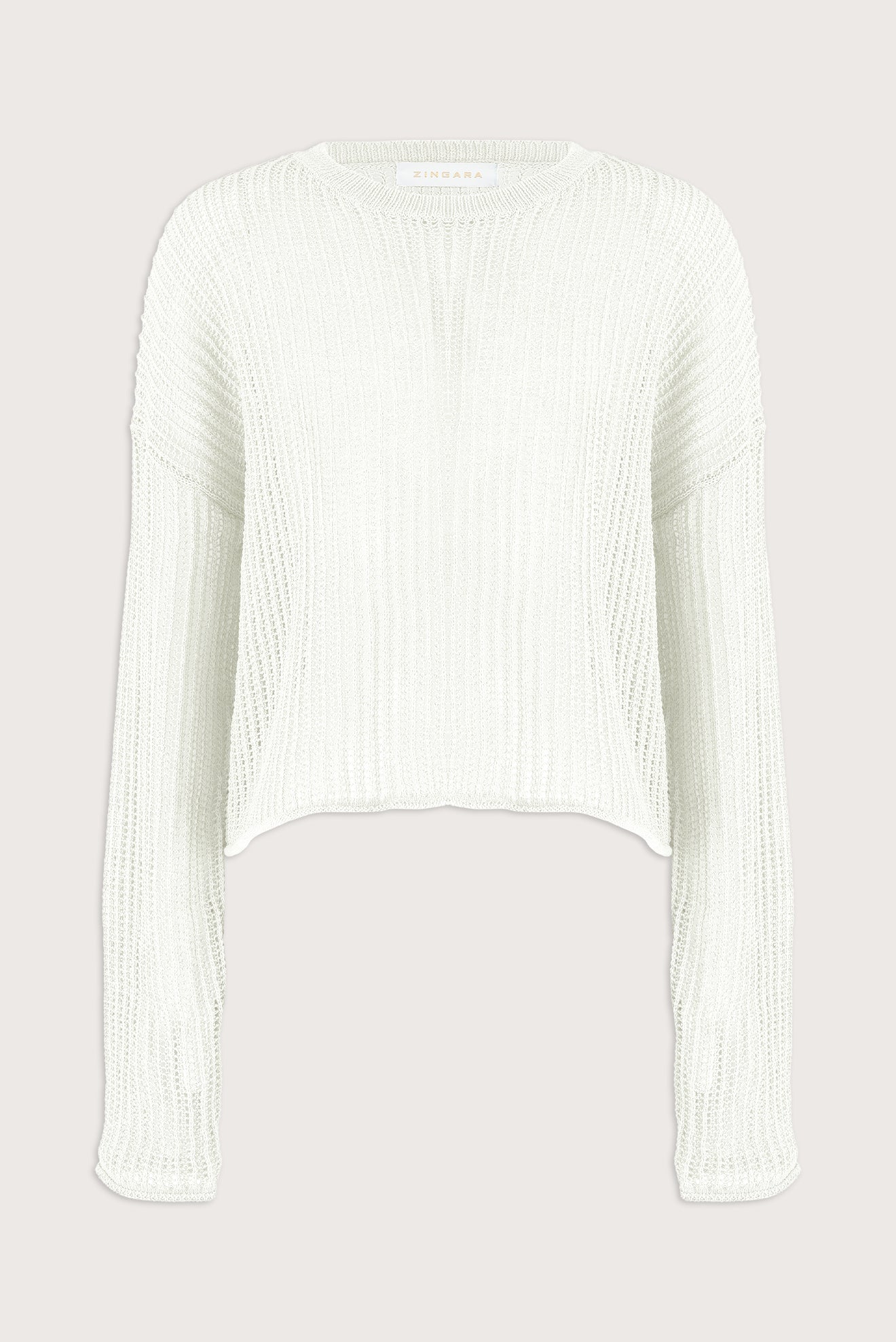 Suéter Perla Calado Marfil